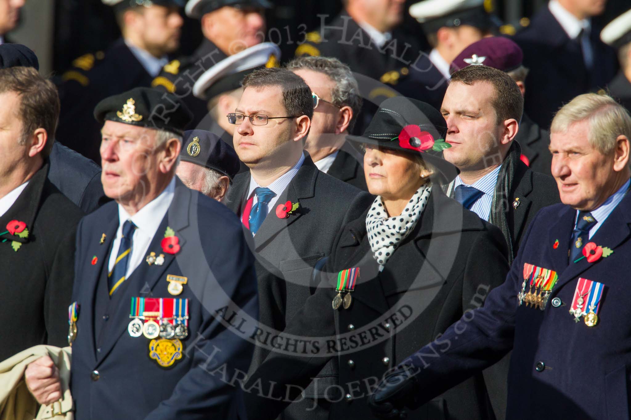 Remembrance Sunday at the Cenotaph in London 2014: Group D6 - TRBL Ex-Service Members.
Press stand opposite the Foreign Office building, Whitehall, London SW1,
London,
Greater London,
United Kingdom,
on 09 November 2014 at 11:44, image #314