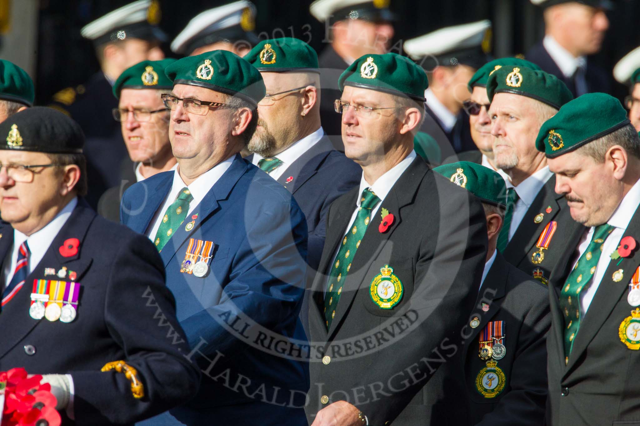 Remembrance Sunday at the Cenotaph in London 2014: Group D6 - TRBL Ex-Service Members.
Press stand opposite the Foreign Office building, Whitehall, London SW1,
London,
Greater London,
United Kingdom,
on 09 November 2014 at 11:44, image #317