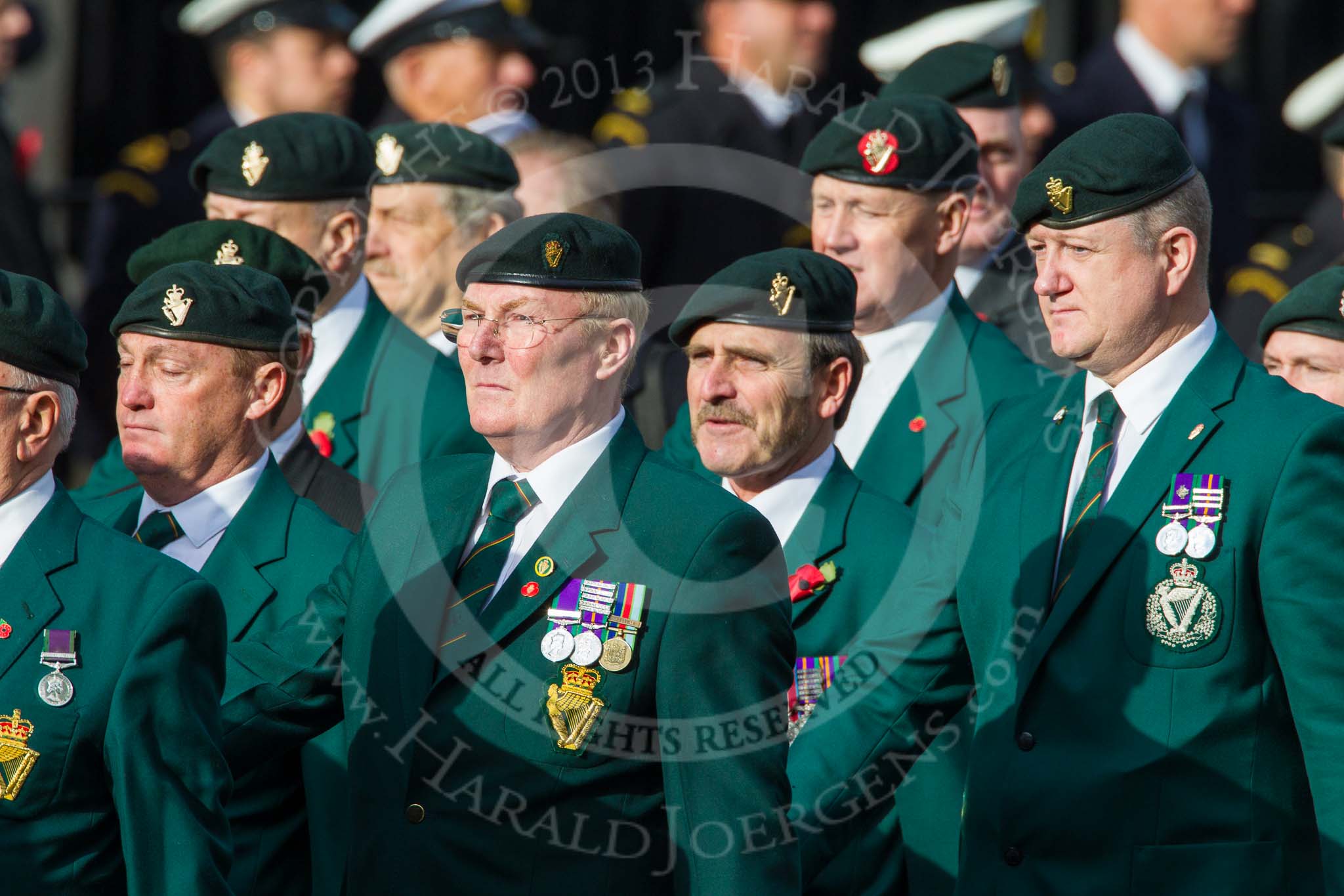 Remembrance Sunday at the Cenotaph in London 2014: Group D10 - Ulster Defence Regiment.
Press stand opposite the Foreign Office building, Whitehall, London SW1,
London,
Greater London,
United Kingdom,
on 09 November 2014 at 11:44, image #341