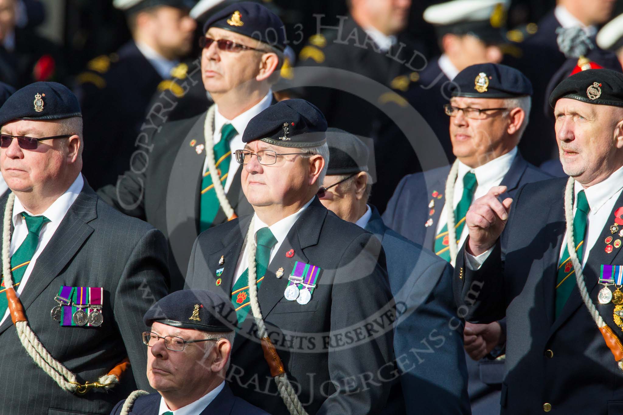 Remembrance Sunday at the Cenotaph in London 2014: Group D11 - Army Dog Unit Northern Ireland Association.
Press stand opposite the Foreign Office building, Whitehall, London SW1,
London,
Greater London,
United Kingdom,
on 09 November 2014 at 11:44, image #352