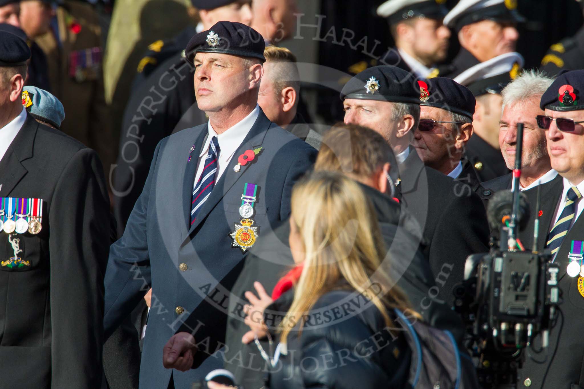 Remembrance Sunday at the Cenotaph in London 2014: Group D13 - Northern Ireland Veterans' Association.
Press stand opposite the Foreign Office building, Whitehall, London SW1,
London,
Greater London,
United Kingdom,
on 09 November 2014 at 11:45, image #367