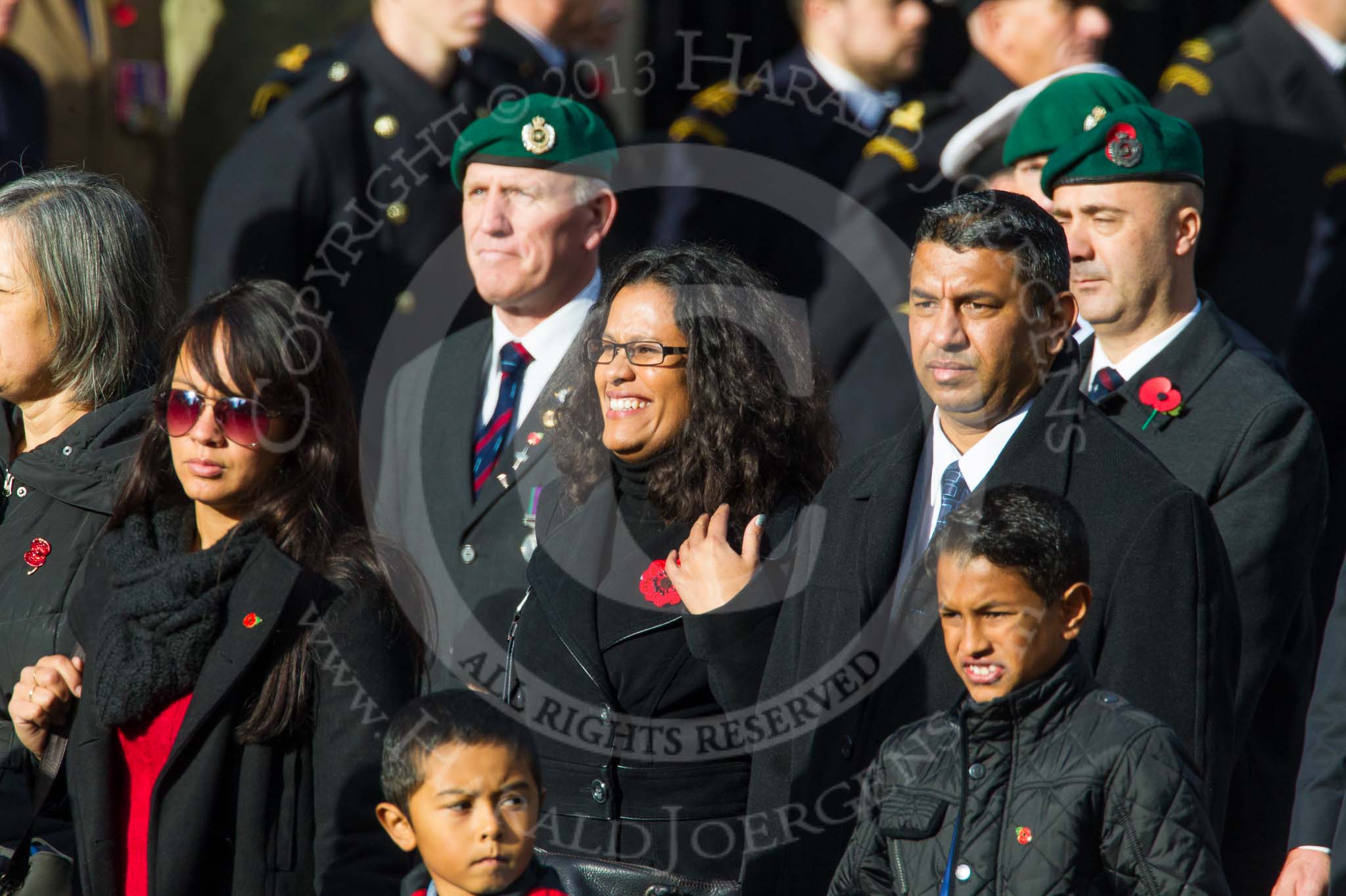 Remembrance Sunday at the Cenotaph in London 2014: Group D17 - St Helena Government UK.
Press stand opposite the Foreign Office building, Whitehall, London SW1,
London,
Greater London,
United Kingdom,
on 09 November 2014 at 11:45, image #380