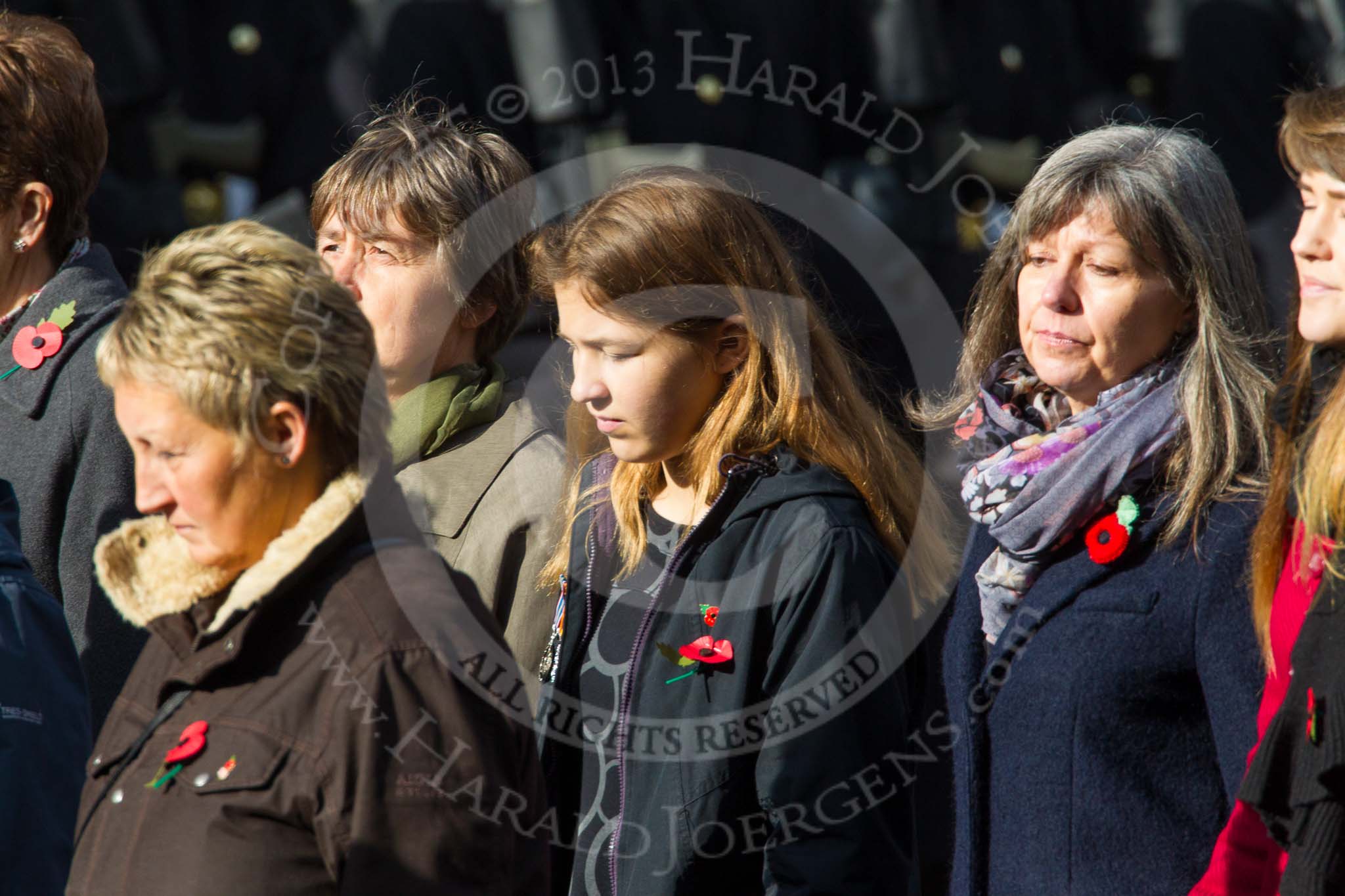 Remembrance Sunday at the Cenotaph in London 2014: Group D23 - British Nuclear Test Veterans Association.
Press stand opposite the Foreign Office building, Whitehall, London SW1,
London,
Greater London,
United Kingdom,
on 09 November 2014 at 11:46, image #428