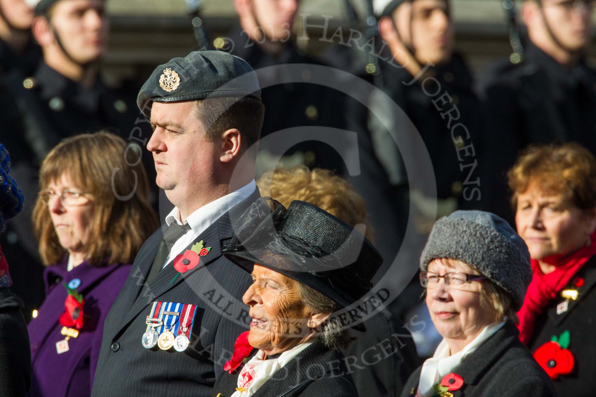 Remembrance Sunday at the Cenotaph in London 2014: Group D24 - War Widows Association.
Press stand opposite the Foreign Office building, Whitehall, London SW1,
London,
Greater London,
United Kingdom,
on 09 November 2014 at 11:47, image #446