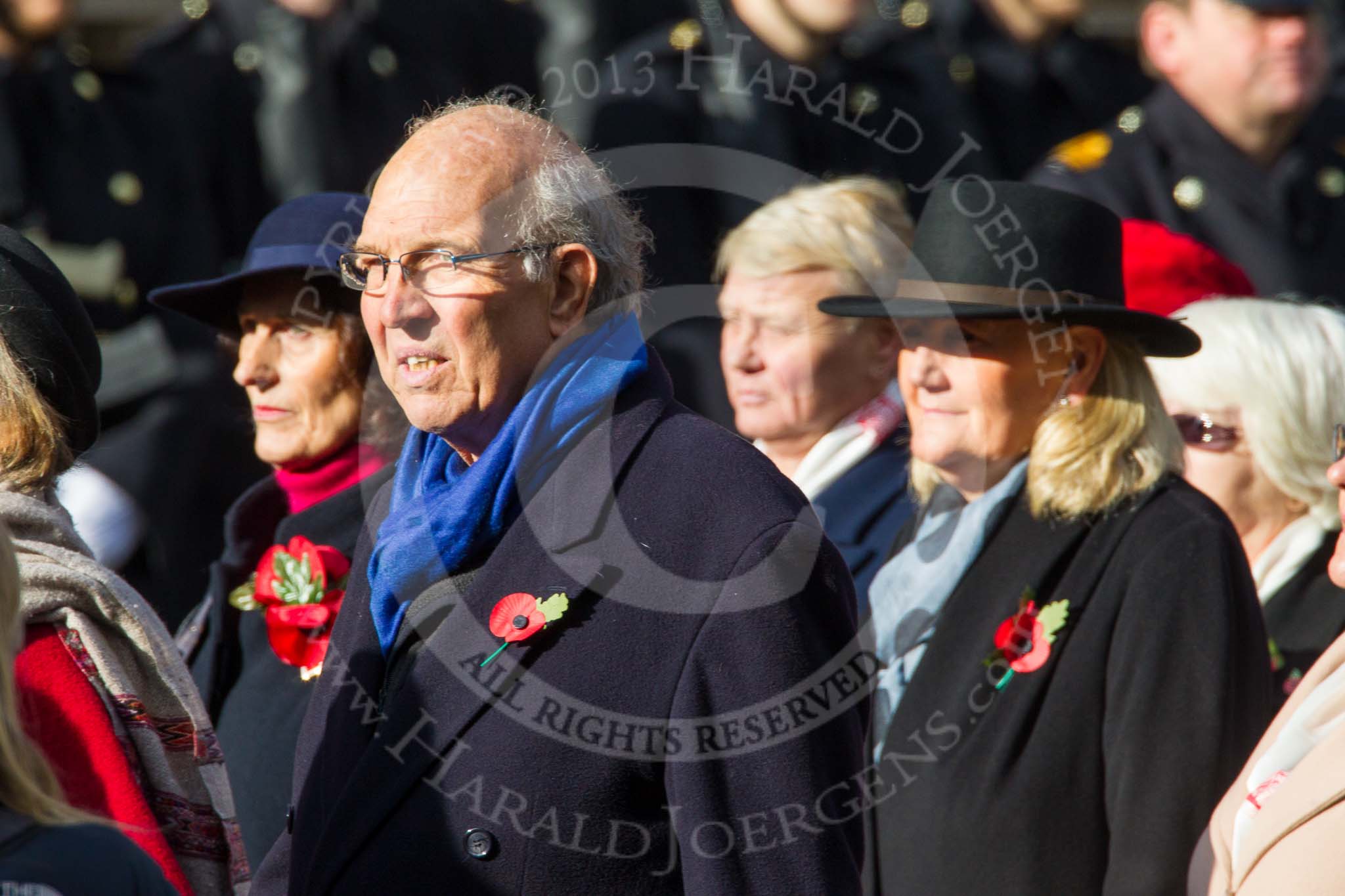 Remembrance Sunday at the Cenotaph in London 2014: Group D24 - War Widows Association.
Press stand opposite the Foreign Office building, Whitehall, London SW1,
London,
Greater London,
United Kingdom,
on 09 November 2014 at 11:47, image #455