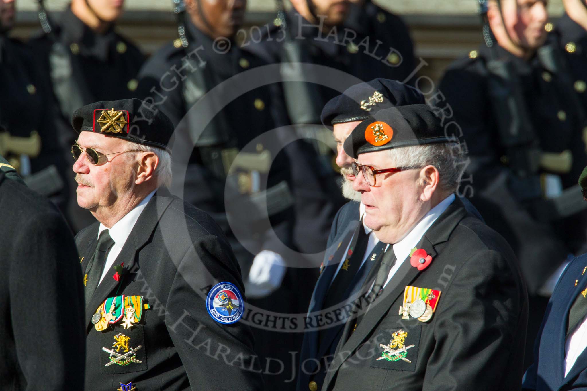 Remembrance Sunday at the Cenotaph in London 2014: Group D29 - Bond Van Wapenbroeders.
Press stand opposite the Foreign Office building, Whitehall, London SW1,
London,
Greater London,
United Kingdom,
on 09 November 2014 at 11:48, image #511