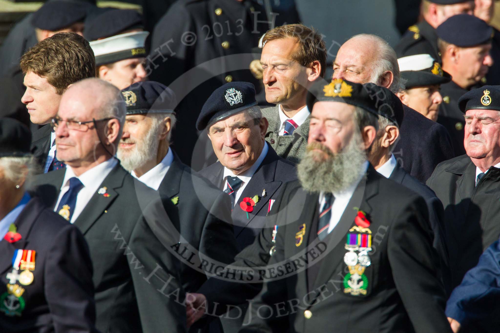 Remembrance Sunday at the Cenotaph in London 2014: Group E2 - Royal Naval Association.
Press stand opposite the Foreign Office building, Whitehall, London SW1,
London,
Greater London,
United Kingdom,
on 09 November 2014 at 11:49, image #561