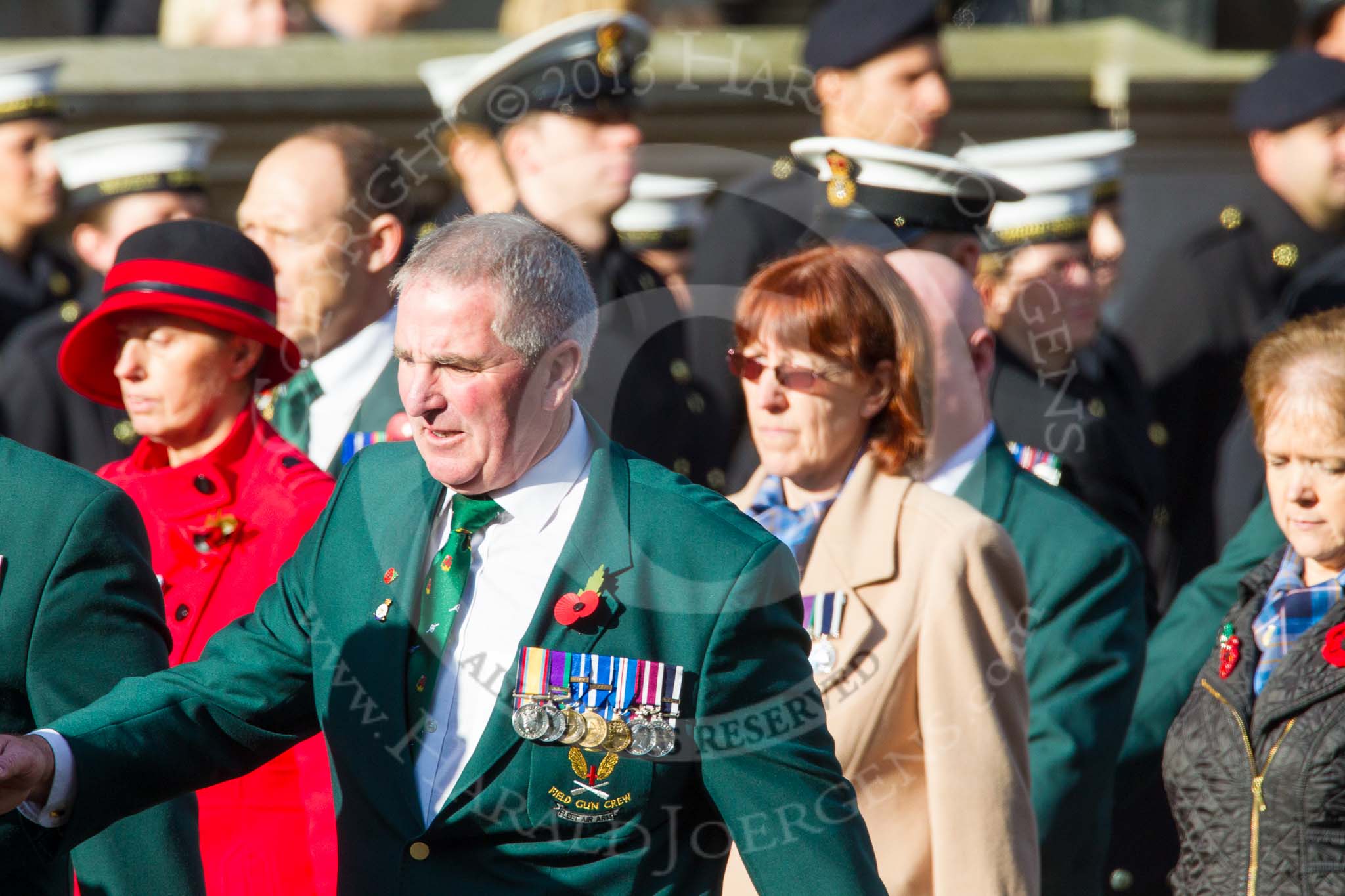 Remembrance Sunday at the Cenotaph in London 2014: Group E7 - Fleet Air Arm Field Gun Association..
Press stand opposite the Foreign Office building, Whitehall, London SW1,
London,
Greater London,
United Kingdom,
on 09 November 2014 at 11:51, image #641