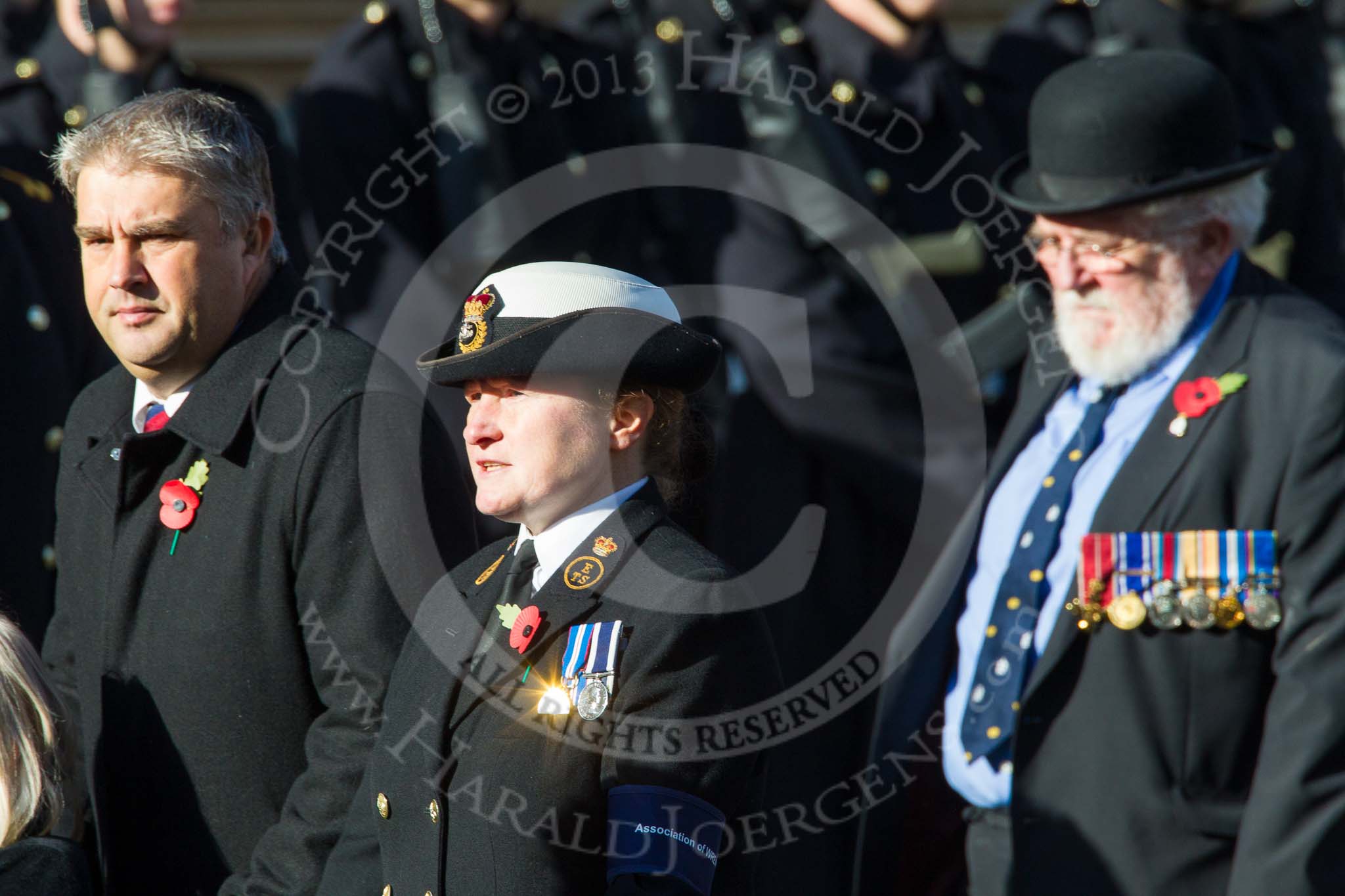 Remembrance Sunday at the Cenotaph in London 2014: Group E25 - Association of WRENS.
Press stand opposite the Foreign Office building, Whitehall, London SW1,
London,
Greater London,
United Kingdom,
on 09 November 2014 at 11:53, image #782