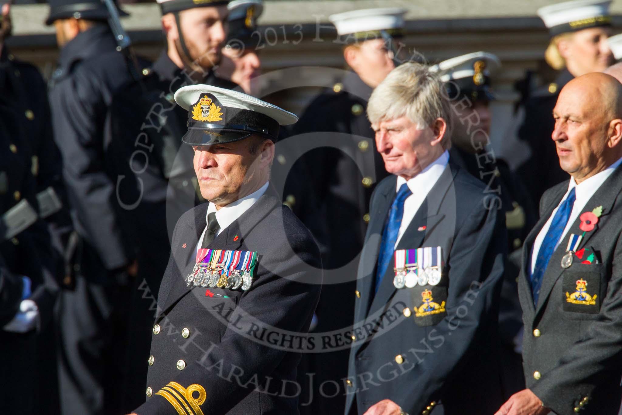 Remembrance Sunday at the Cenotaph in London 2014: Group E29 - Royal Naval Benevolent Trust.
Press stand opposite the Foreign Office building, Whitehall, London SW1,
London,
Greater London,
United Kingdom,
on 09 November 2014 at 11:53, image #806