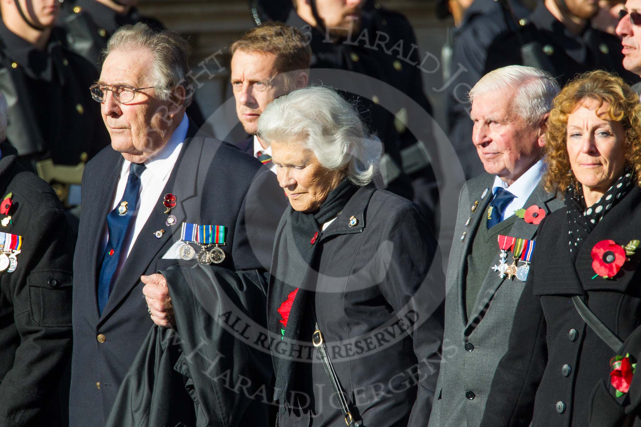 Remembrance Sunday at the Cenotaph in London 2014: Group E31 - Yangtze Incident Association.
Press stand opposite the Foreign Office building, Whitehall, London SW1,
London,
Greater London,
United Kingdom,
on 09 November 2014 at 11:53, image #814