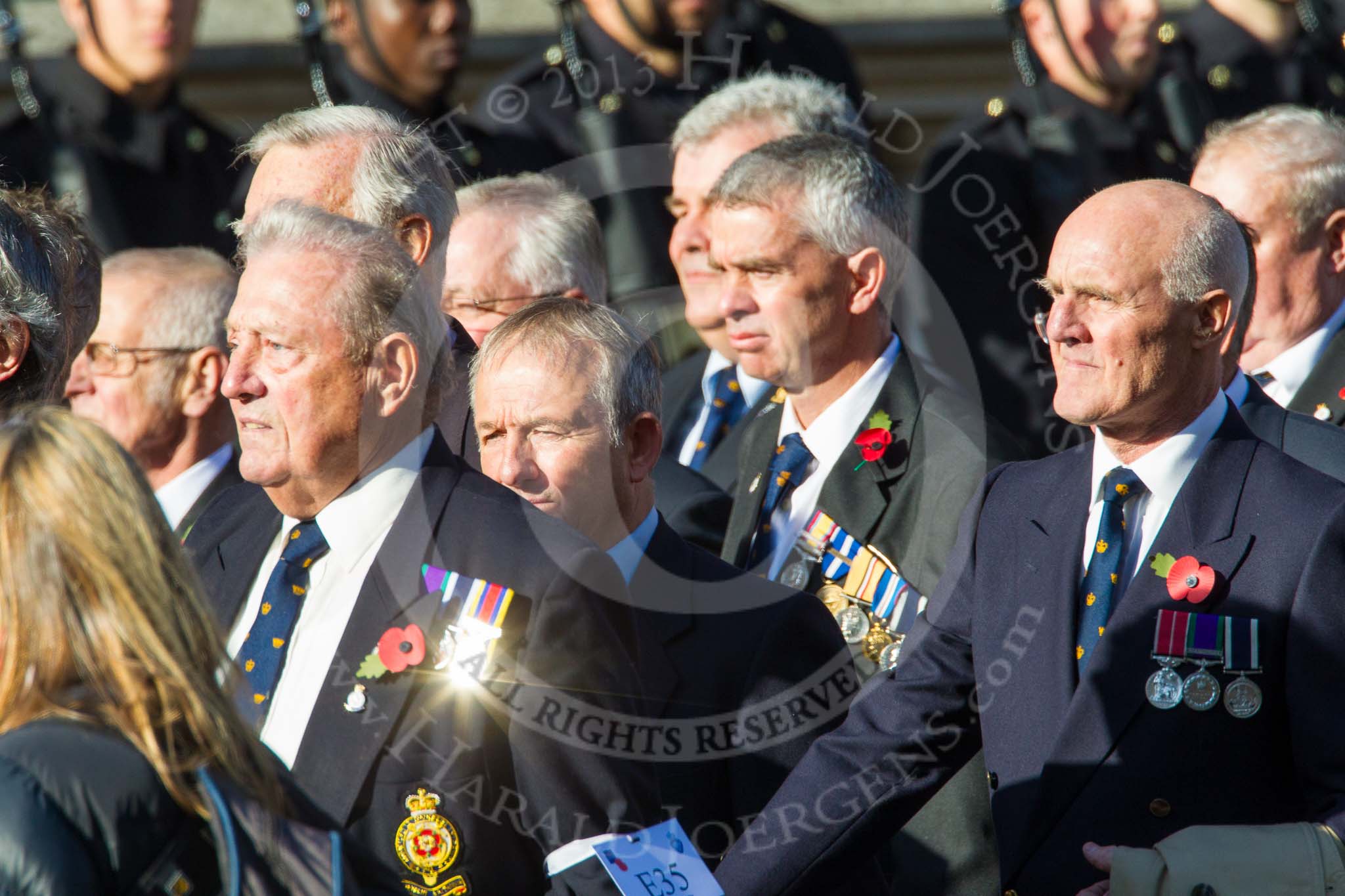 Remembrance Sunday at the Cenotaph in London 2014: Group E35 - Association of Royal Yachtsmen.
Press stand opposite the Foreign Office building, Whitehall, London SW1,
London,
Greater London,
United Kingdom,
on 09 November 2014 at 11:54, image #835