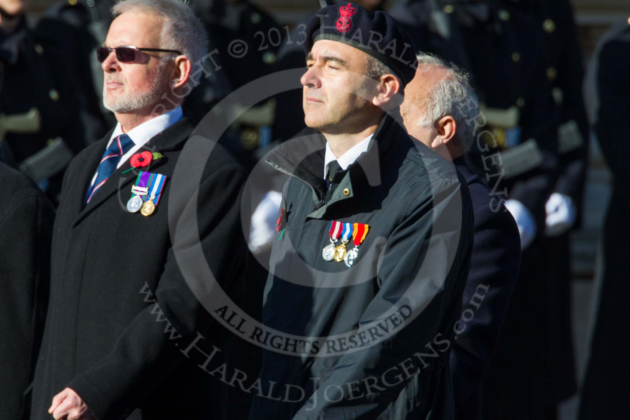 Remembrance Sunday at the Cenotaph in London 2014: Group E40 - The Fisgard Association.
Press stand opposite the Foreign Office building, Whitehall, London SW1,
London,
Greater London,
United Kingdom,
on 09 November 2014 at 11:55, image #874