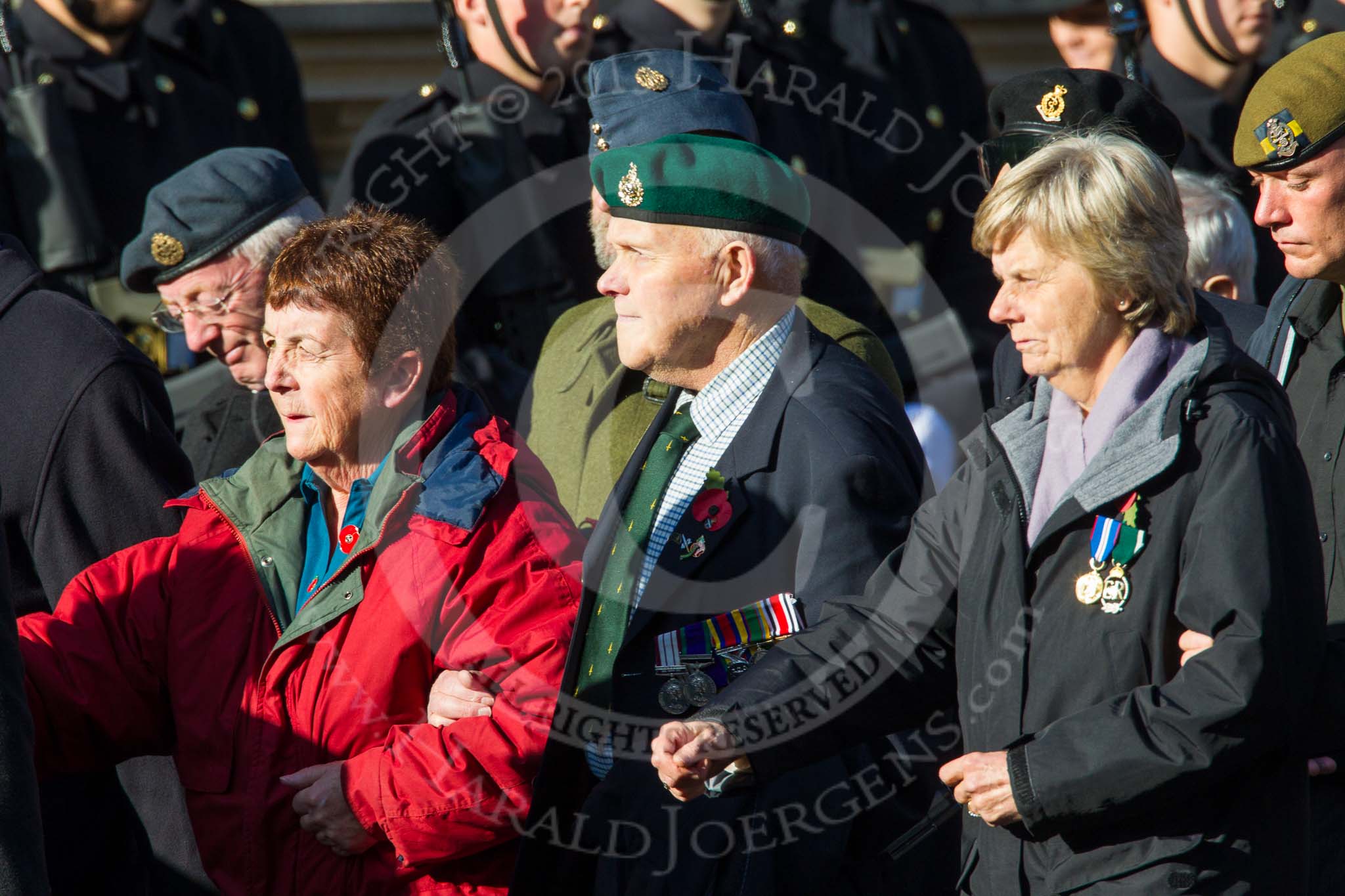 Remembrance Sunday at the Cenotaph in London 2014: Group A1 - Blind Veterans UK.
Press stand opposite the Foreign Office building, Whitehall, London SW1,
London,
Greater London,
United Kingdom,
on 09 November 2014 at 11:56, image #911