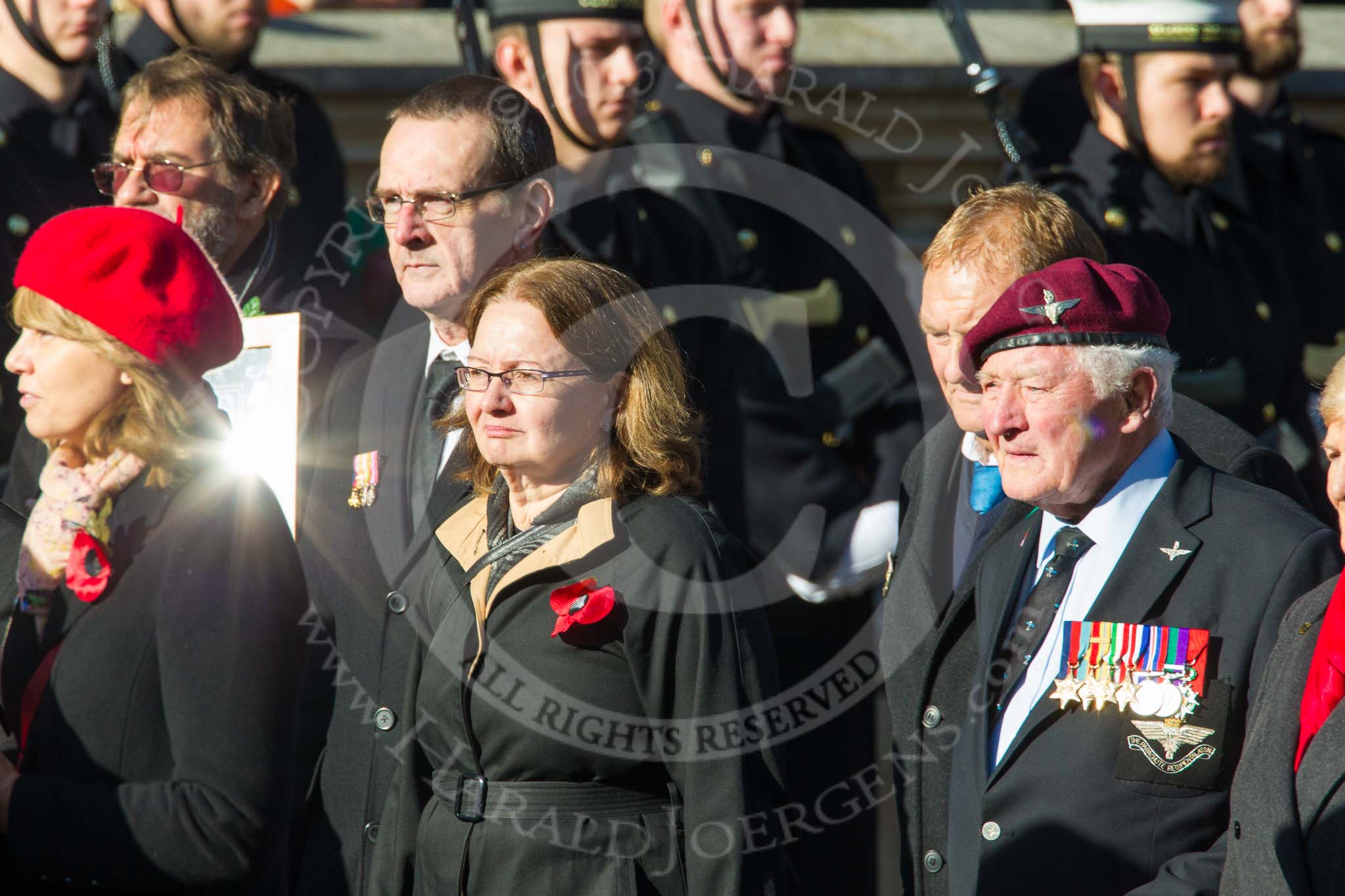 Remembrance Sunday at the Cenotaph in London 2014: Group F2 - Italy Star Association.
Press stand opposite the Foreign Office building, Whitehall, London SW1,
London,
Greater London,
United Kingdom,
on 09 November 2014 at 11:56, image #948