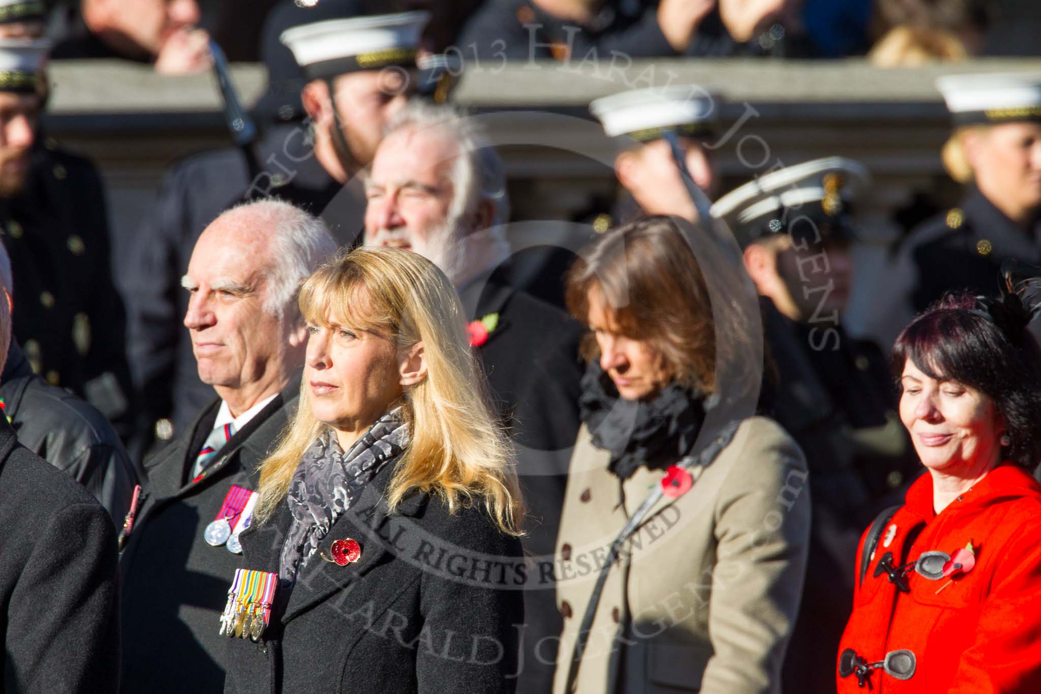 Remembrance Sunday at the Cenotaph in London 2014: Group F14 - National Malaya & Borneo Veterans Association.
Press stand opposite the Foreign Office building, Whitehall, London SW1,
London,
Greater London,
United Kingdom,
on 09 November 2014 at 11:57, image #1008