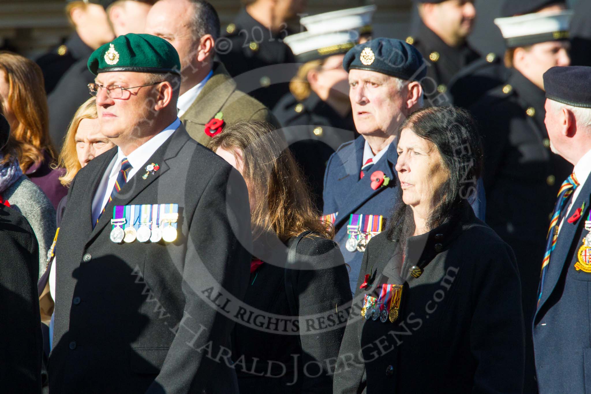 Remembrance Sunday at the Cenotaph in London 2014: Group F14 - National Malaya & Borneo Veterans Association.
Press stand opposite the Foreign Office building, Whitehall, London SW1,
London,
Greater London,
United Kingdom,
on 09 November 2014 at 11:58, image #1027