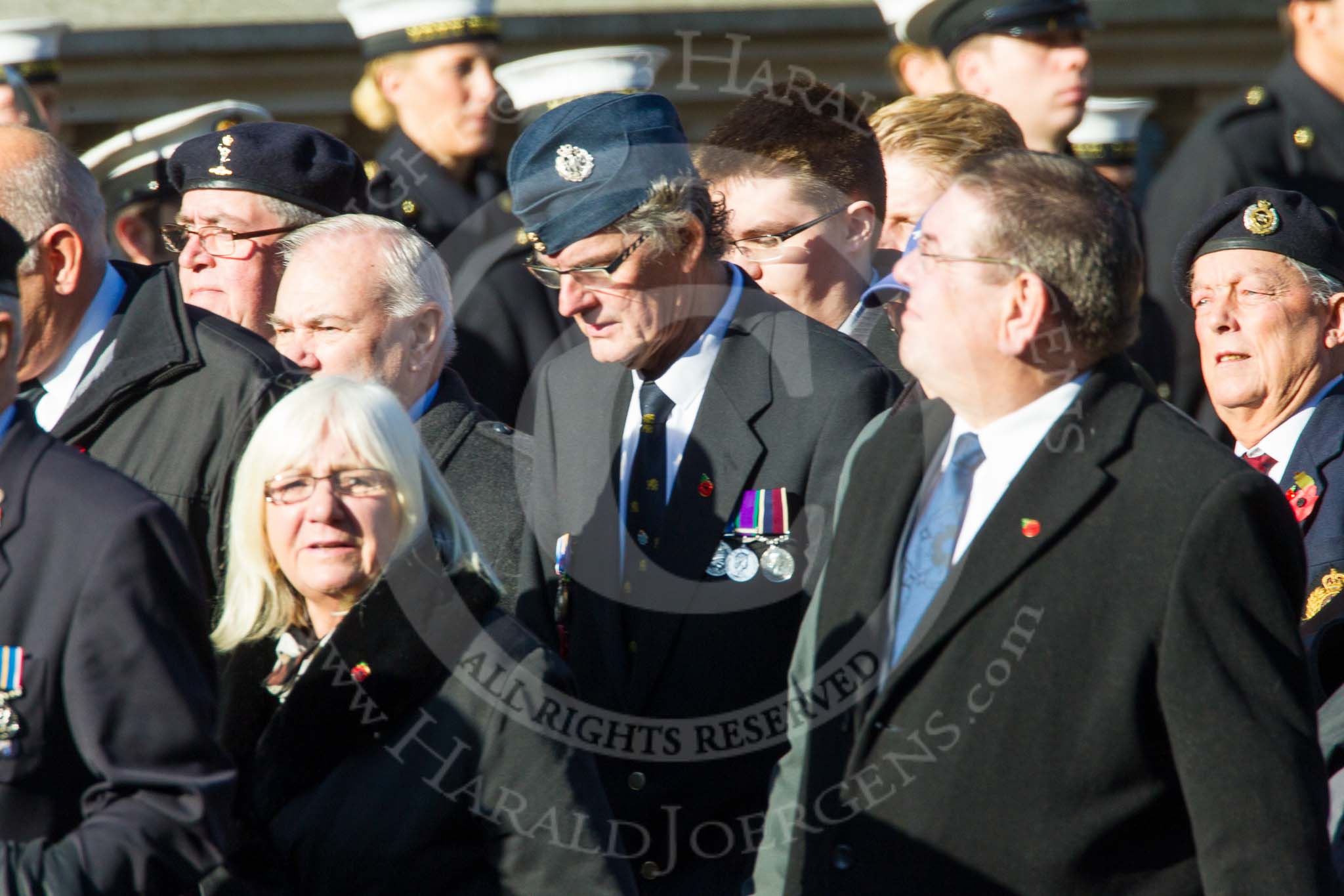 Remembrance Sunday at the Cenotaph in London 2014: Group F15 - National Gulf Veterans & Families Association.
Press stand opposite the Foreign Office building, Whitehall, London SW1,
London,
Greater London,
United Kingdom,
on 09 November 2014 at 11:58, image #1041