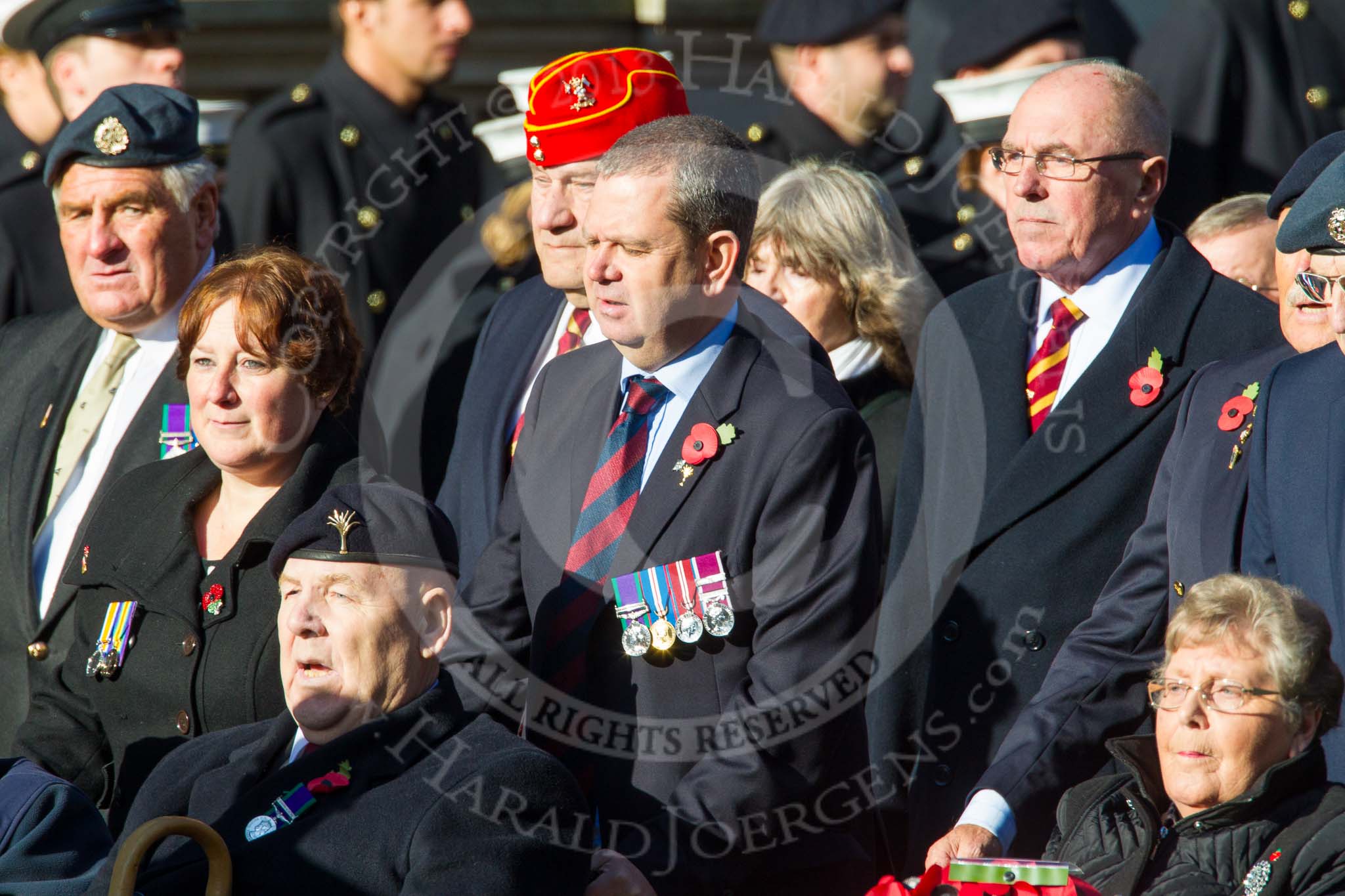 Photo 1411091159071D47563HaraldJoergens Remembrance Sunday at the Cenotaph in London 2014: Group F18 - Aden Veterans Association.
Press stand opposite the Foreign Office building, Whitehall, London SW1,
London,
Greater London,
United Kingdom,
on 09 November 2014 at 11:59, image #1070