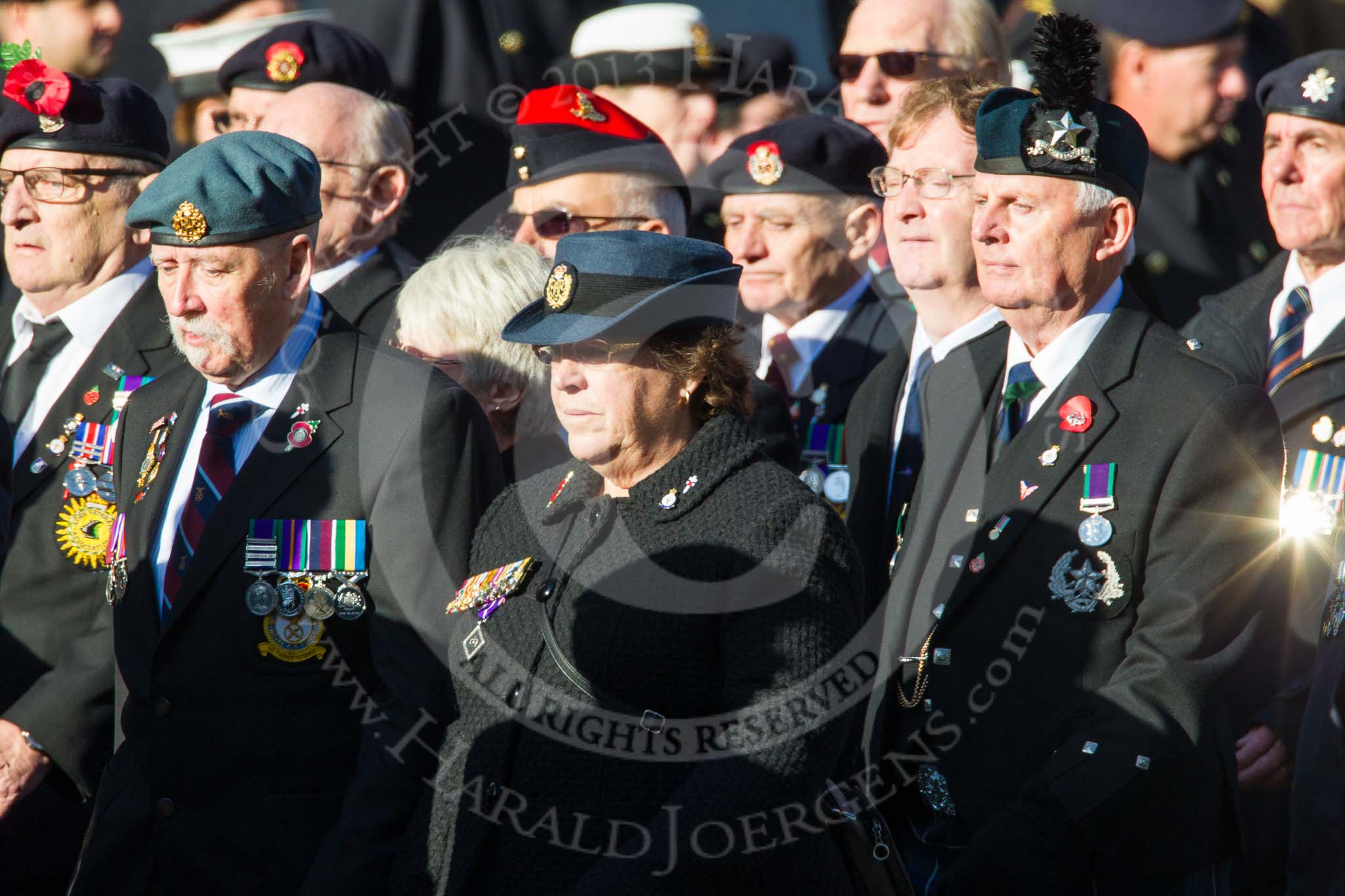 Remembrance Sunday at the Cenotaph in London 2014: Group F18 - Aden Veterans Association.
Press stand opposite the Foreign Office building, Whitehall, London SW1,
London,
Greater London,
United Kingdom,
on 09 November 2014 at 11:59, image #1076