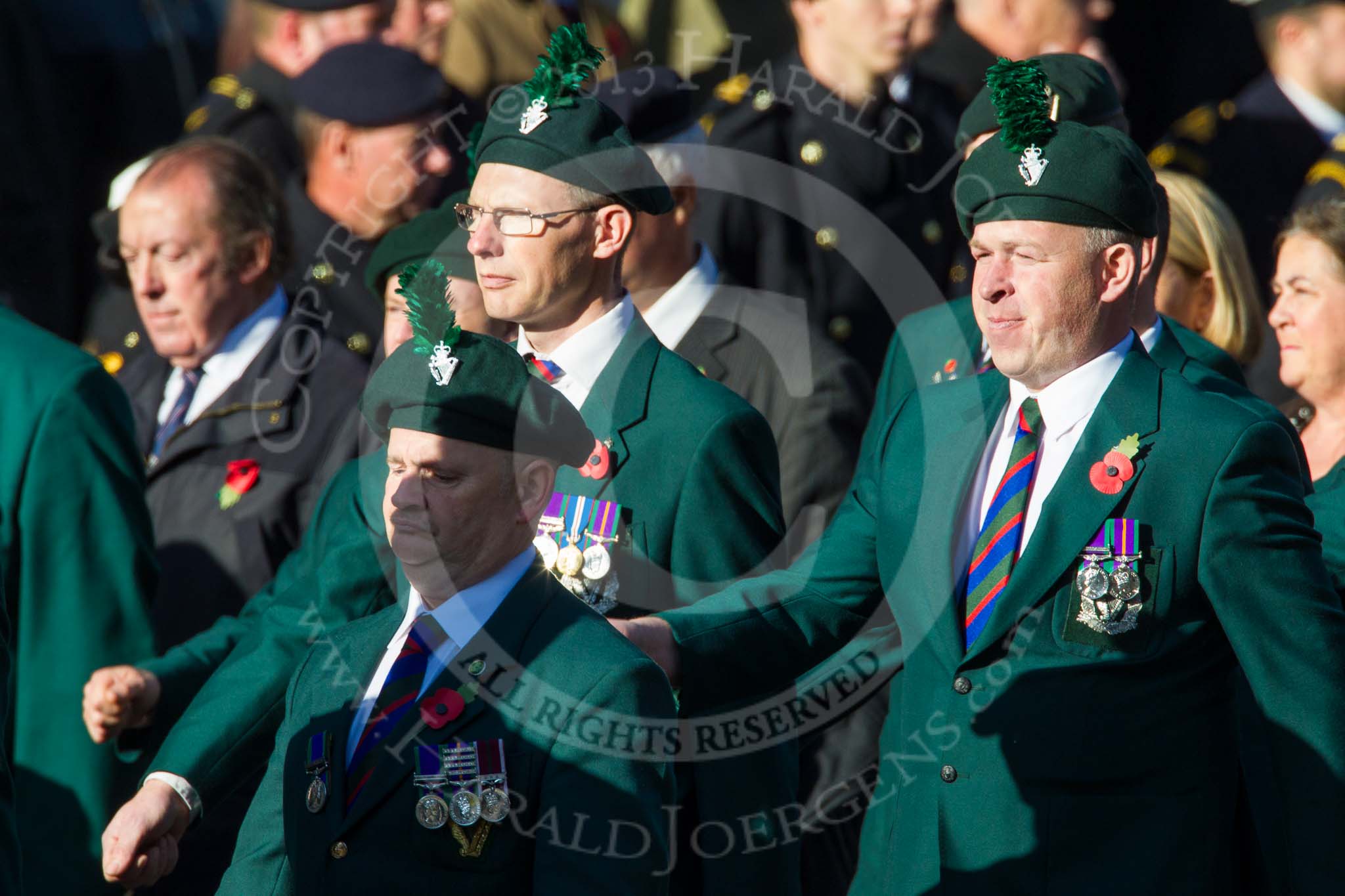 Remembrance Sunday at the Cenotaph in London 2014: Group A4 - Royal Irish Regiment Association..
Press stand opposite the Foreign Office building, Whitehall, London SW1,
London,
Greater London,
United Kingdom,
on 09 November 2014 at 12:00, image #1139