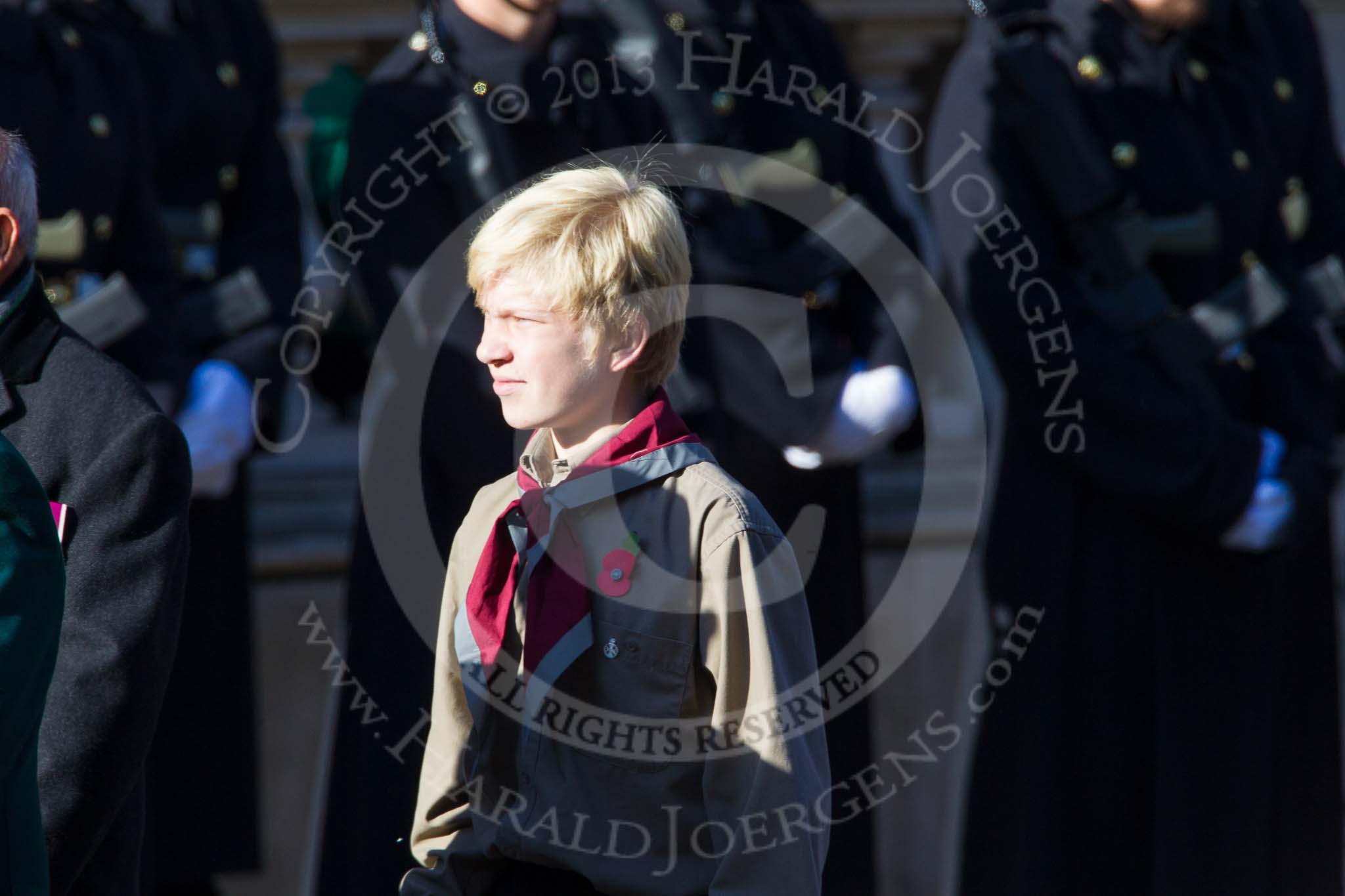 Remembrance Sunday at the Cenotaph in London 2014: Group A9 - Royal Green Jackets Association.
Press stand opposite the Foreign Office building, Whitehall, London SW1,
London,
Greater London,
United Kingdom,
on 09 November 2014 at 12:01, image #1210