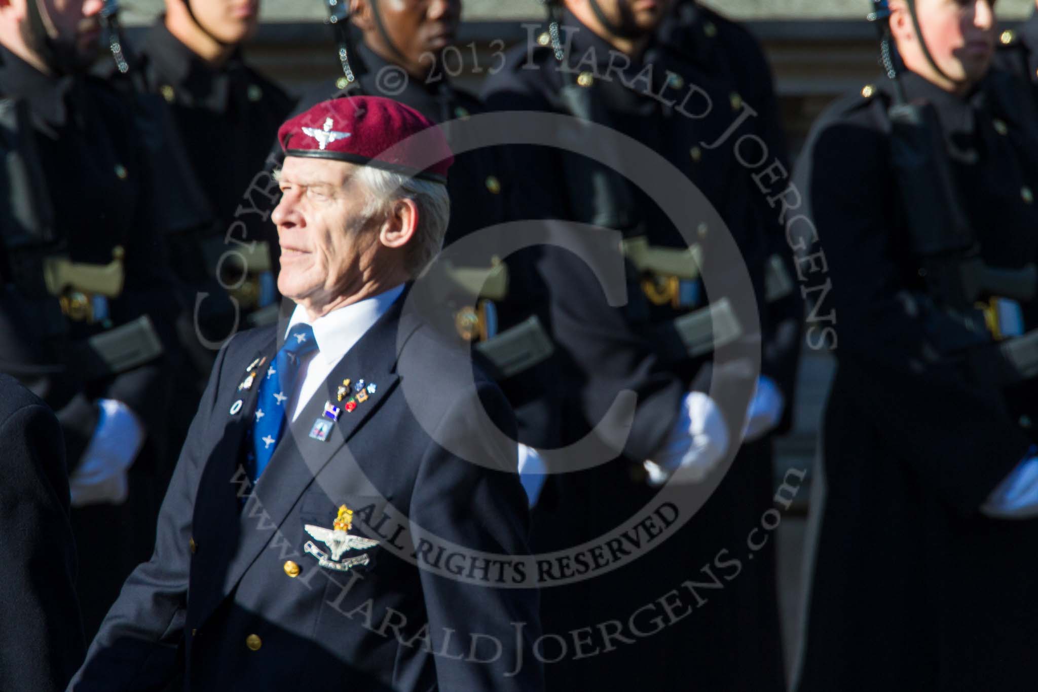 Remembrance Sunday at the Cenotaph in London 2014: Group A10 - Parachute Regimental Association.
Press stand opposite the Foreign Office building, Whitehall, London SW1,
London,
Greater London,
United Kingdom,
on 09 November 2014 at 12:02, image #1241