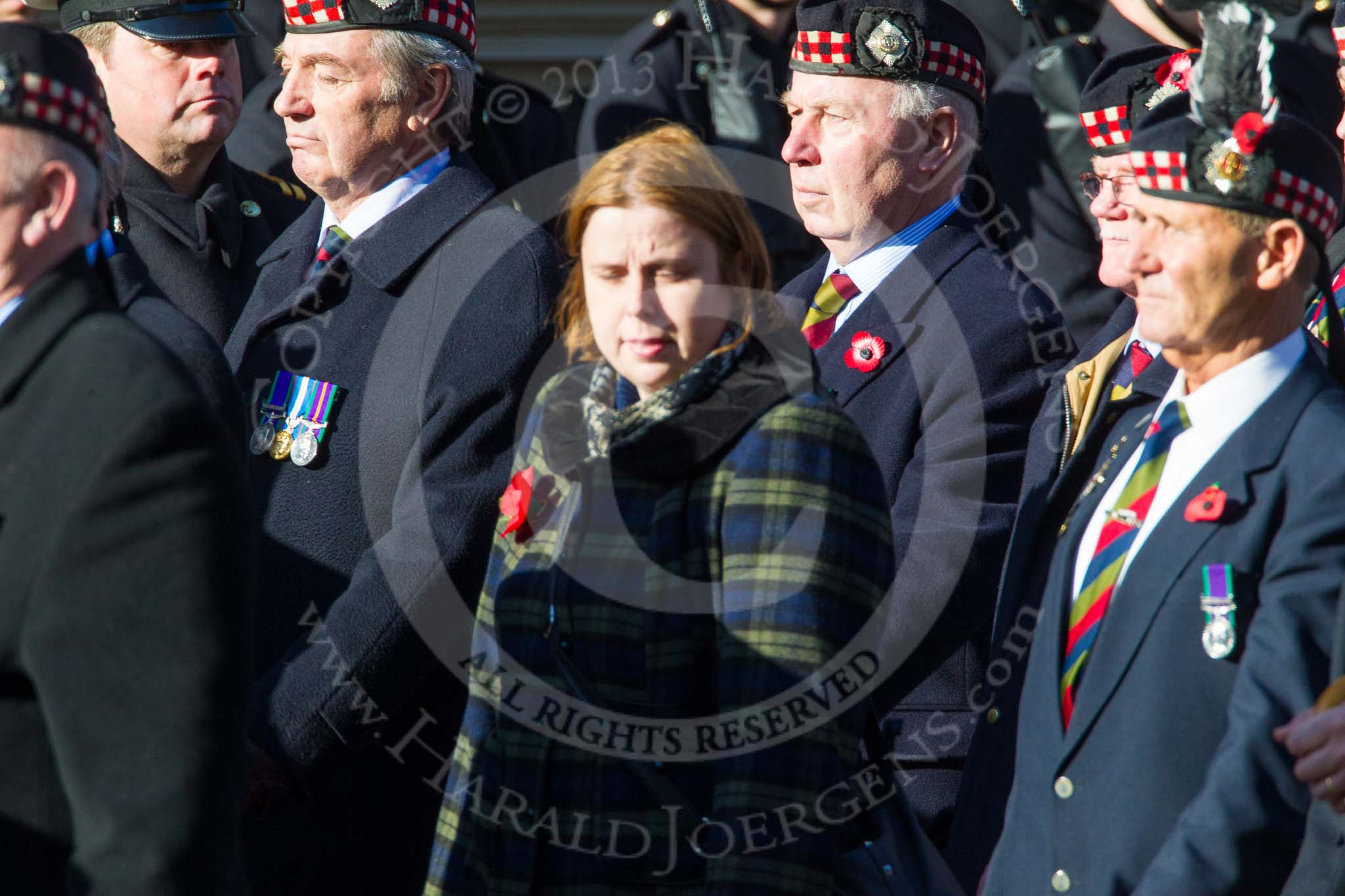 Remembrance Sunday at the Cenotaph in London 2014: Group A11 - Royal Scots Regimental Association.
Press stand opposite the Foreign Office building, Whitehall, London SW1,
London,
Greater London,
United Kingdom,
on 09 November 2014 at 12:02, image #1246