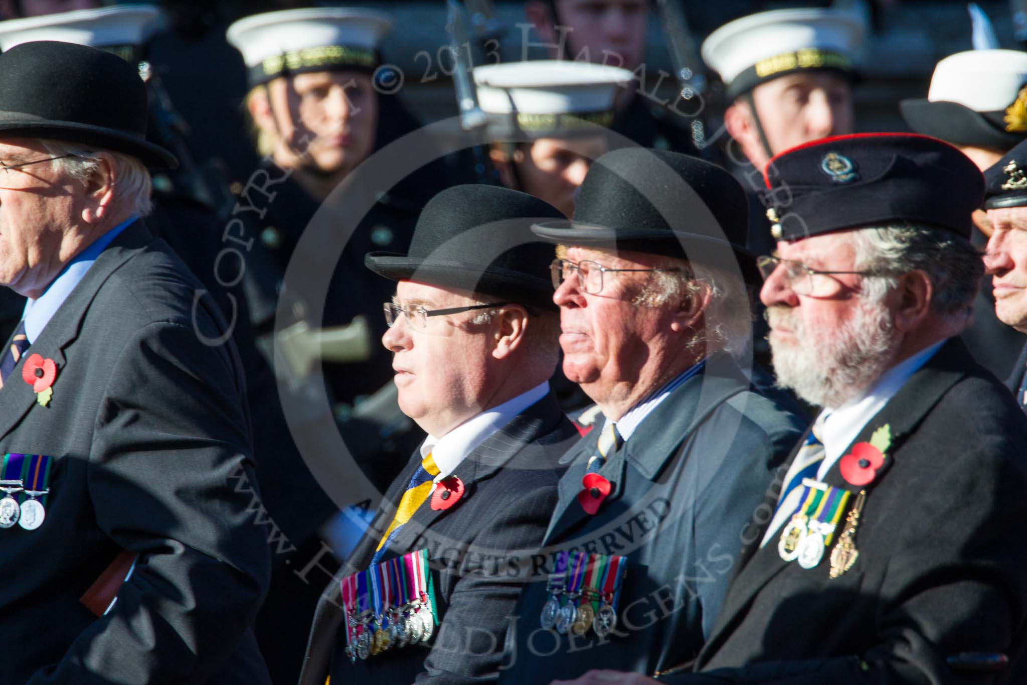 Remembrance Sunday at the Cenotaph in London 2014: Group A22 - Princess of Wales's Royal Regiment.
Press stand opposite the Foreign Office building, Whitehall, London SW1,
London,
Greater London,
United Kingdom,
on 09 November 2014 at 12:04, image #1348