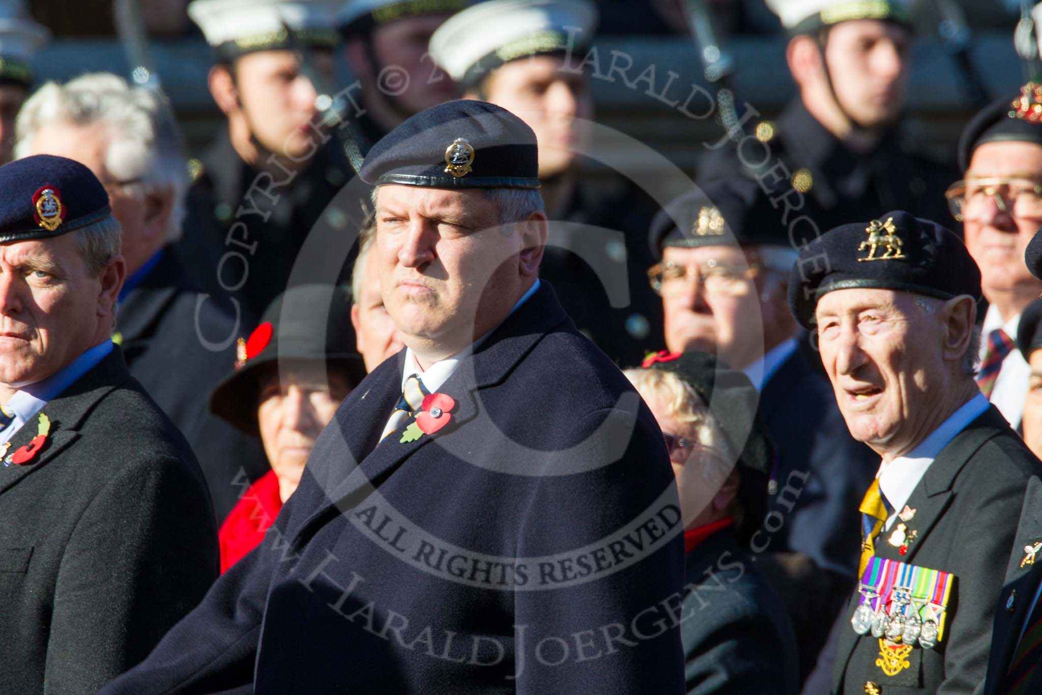 Remembrance Sunday at the Cenotaph in London 2014: Group A23 - Royal East Kent Regiment (The Buffs) Past & Present
Association.
Press stand opposite the Foreign Office building, Whitehall, London SW1,
London,
Greater London,
United Kingdom,
on 09 November 2014 at 12:04, image #1362