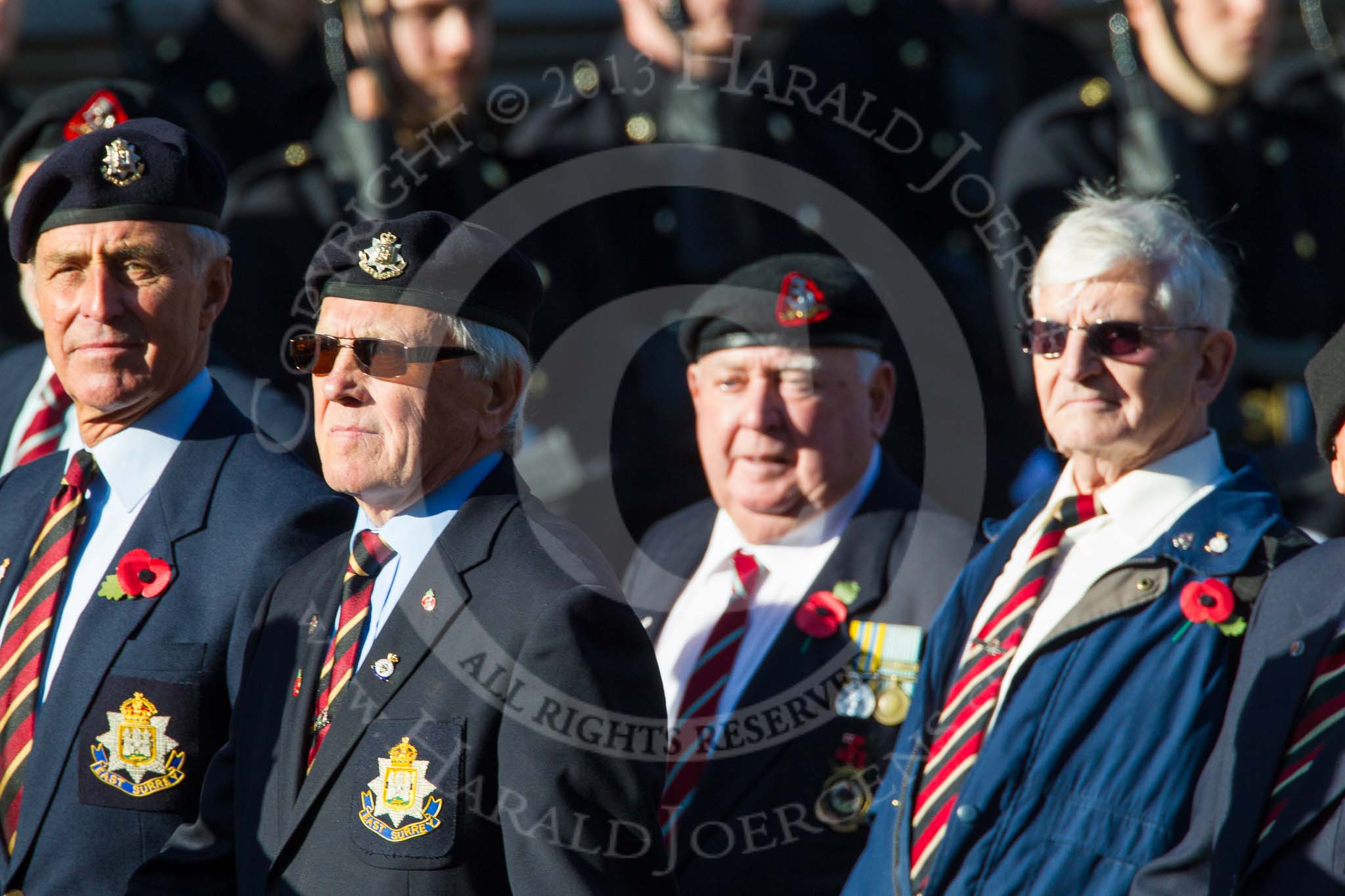 Remembrance Sunday at the Cenotaph in London 2014: Group A24 - Prince of Wales' Leinster Regiment (Royal Canadians)
Regimental Association.
Press stand opposite the Foreign Office building, Whitehall, London SW1,
London,
Greater London,
United Kingdom,
on 09 November 2014 at 12:04, image #1372