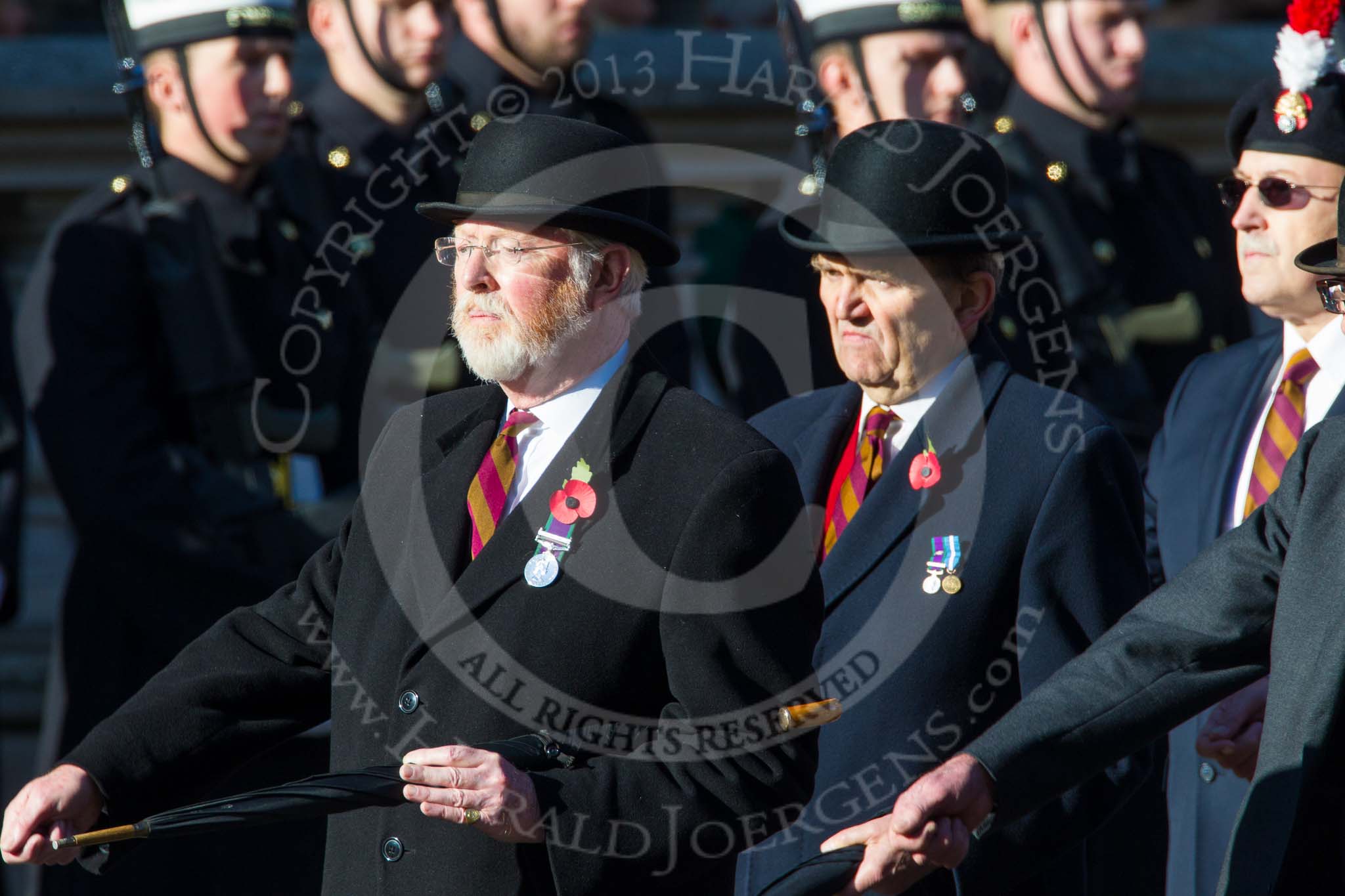 Remembrance Sunday at the Cenotaph in London 2014: Group A26 - Royal Hampshire Regiment Comrades Association.
Press stand opposite the Foreign Office building, Whitehall, London SW1,
London,
Greater London,
United Kingdom,
on 09 November 2014 at 12:04, image #1380