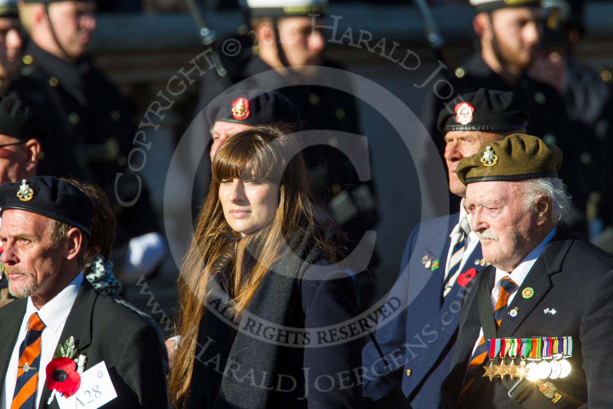 Remembrance Sunday at the Cenotaph in London 2014: Group A28 - Royal Sussex Regimental Association.
Press stand opposite the Foreign Office building, Whitehall, London SW1,
London,
Greater London,
United Kingdom,
on 09 November 2014 at 12:05, image #1398