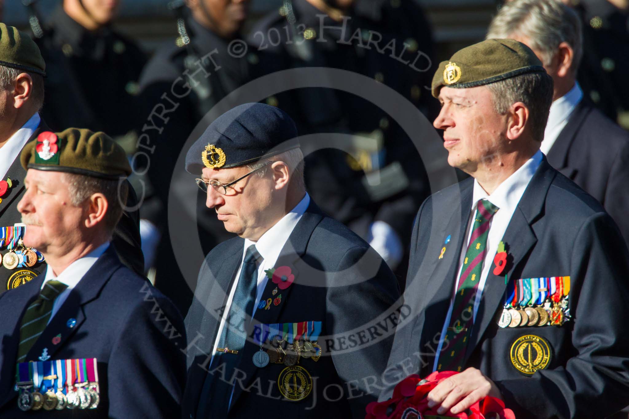 Remembrance Sunday at the Cenotaph in London 2014: Group A29 - Green Howards Association.
Press stand opposite the Foreign Office building, Whitehall, London SW1,
London,
Greater London,
United Kingdom,
on 09 November 2014 at 12:05, image #1412