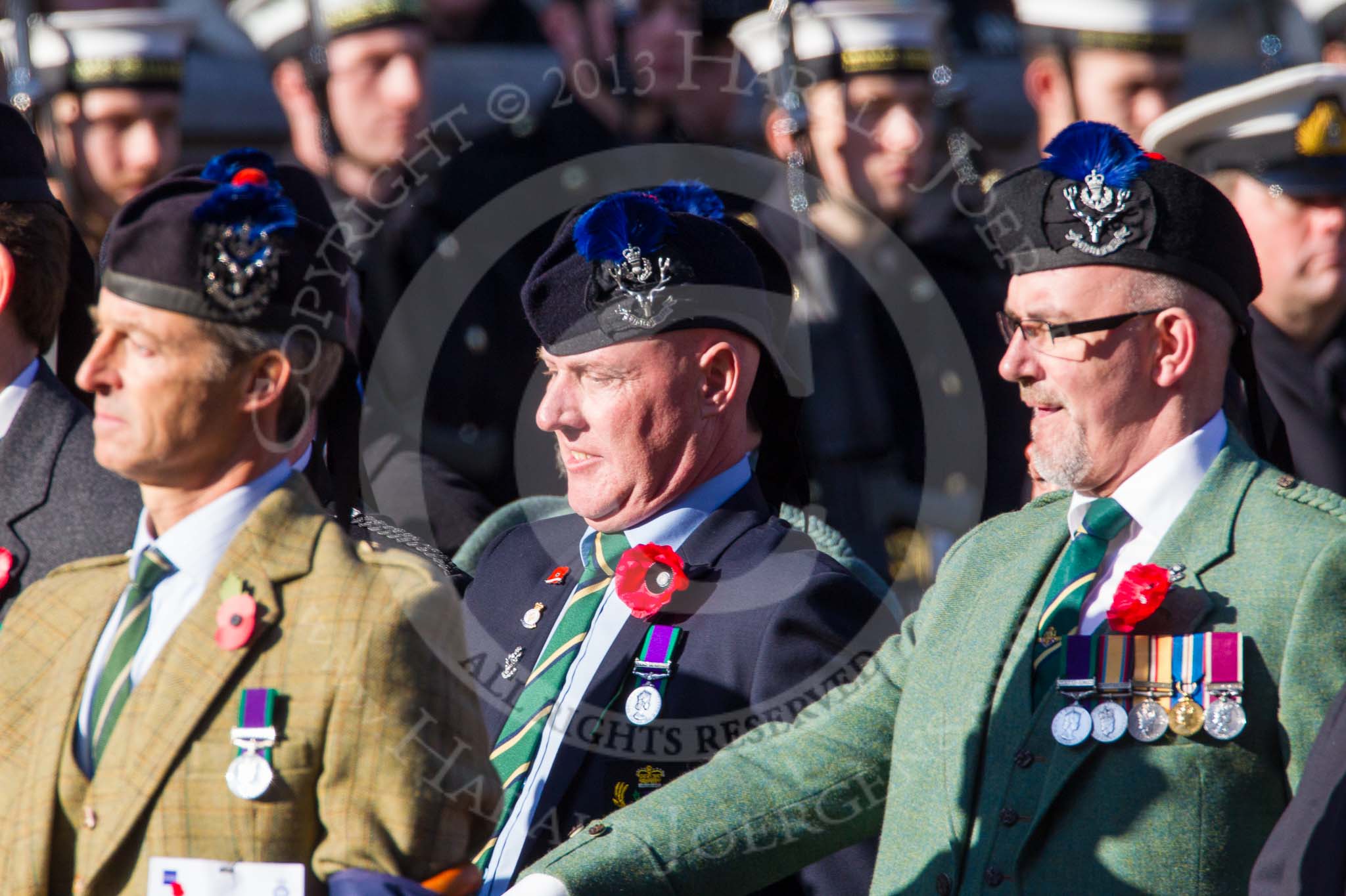 Remembrance Sunday at the Cenotaph in London 2014: Group A35 - Queen's Own Highlanders Regimental Association.
Press stand opposite the Foreign Office building, Whitehall, London SW1,
London,
Greater London,
United Kingdom,
on 09 November 2014 at 12:06, image #1454