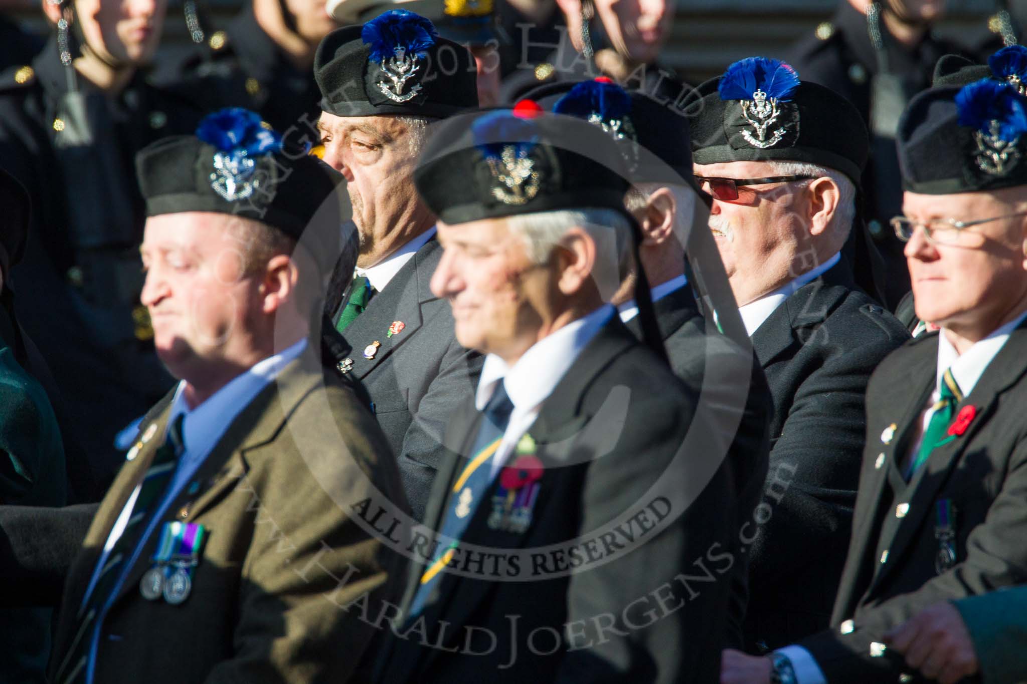 Remembrance Sunday at the Cenotaph in London 2014: Group A35 - Queen's Own Highlanders Regimental Association.
Press stand opposite the Foreign Office building, Whitehall, London SW1,
London,
Greater London,
United Kingdom,
on 09 November 2014 at 12:06, image #1457