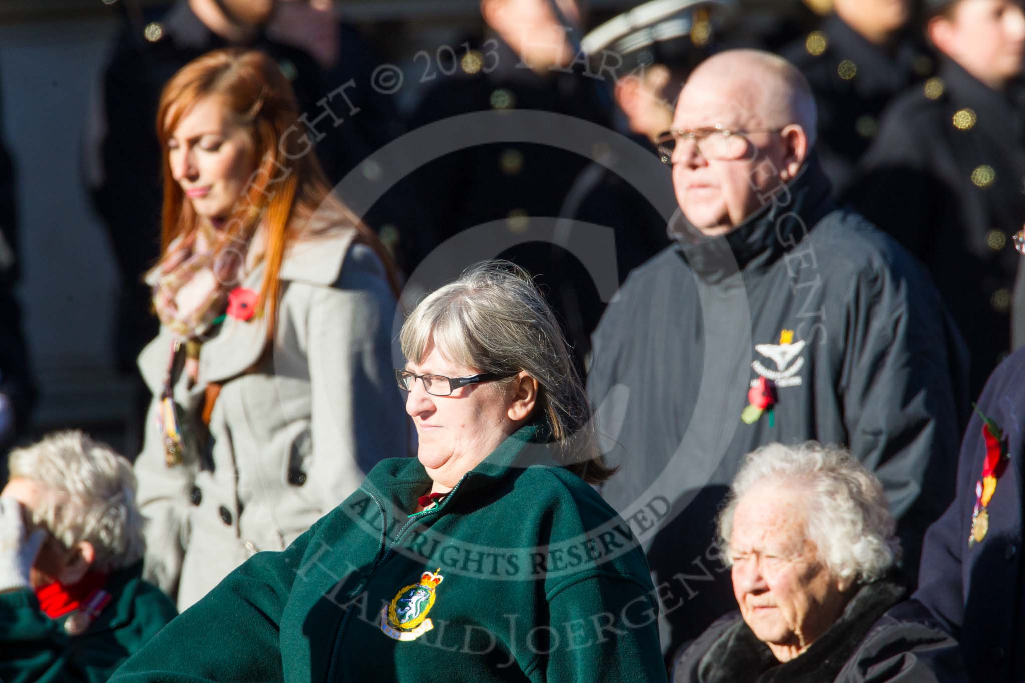 Remembrance Sunday at the Cenotaph in London 2014: Group B2 - Women's Royal Army Corps Association.
Press stand opposite the Foreign Office building, Whitehall, London SW1,
London,
Greater London,
United Kingdom,
on 09 November 2014 at 12:07, image #1521