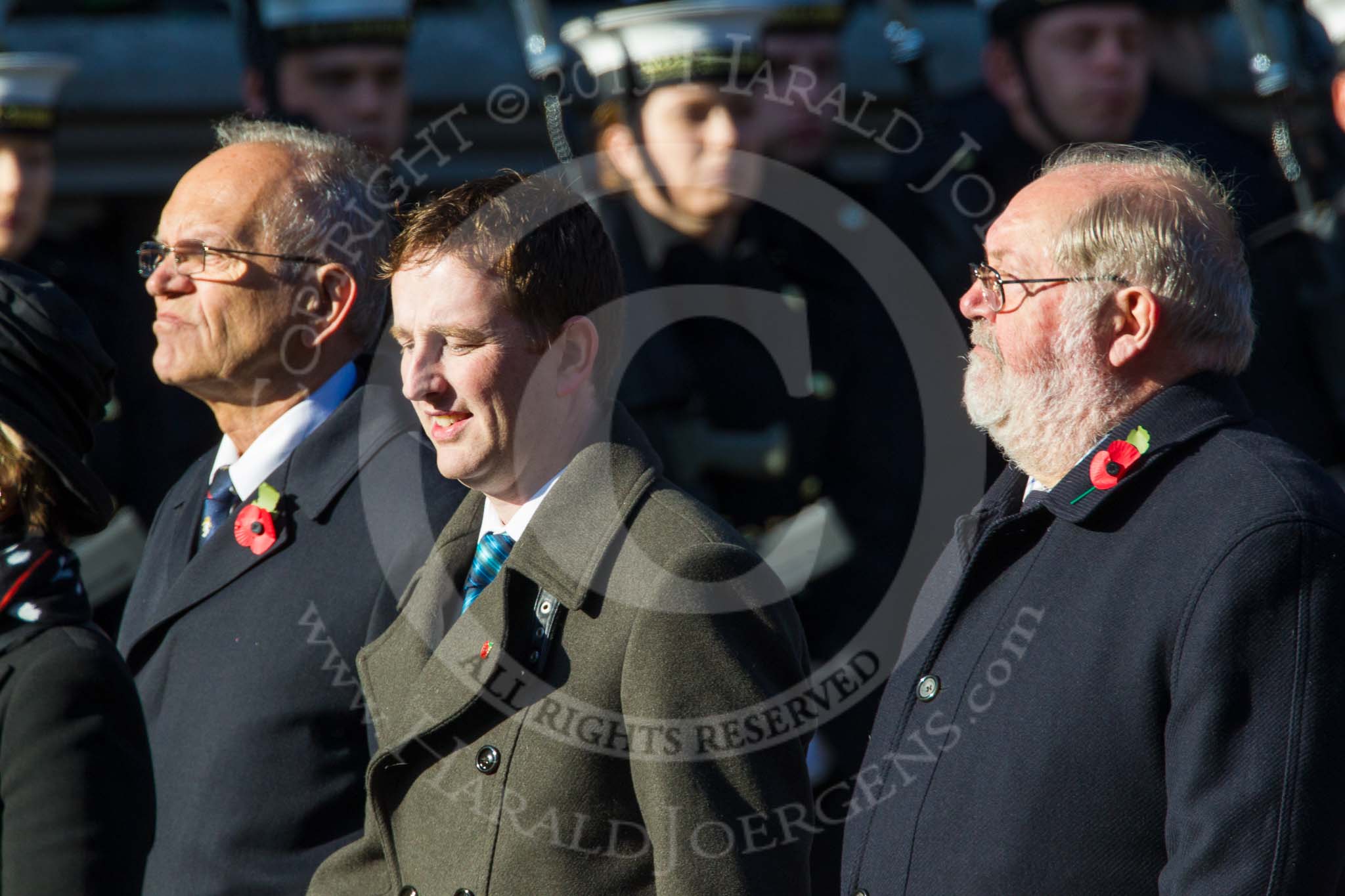 Remembrance Sunday at the Cenotaph in London 2014: Group B5 - British Resistance Movement (Coleshill Auxiliary Research Team).
Press stand opposite the Foreign Office building, Whitehall, London SW1,
London,
Greater London,
United Kingdom,
on 09 November 2014 at 12:07, image #1537