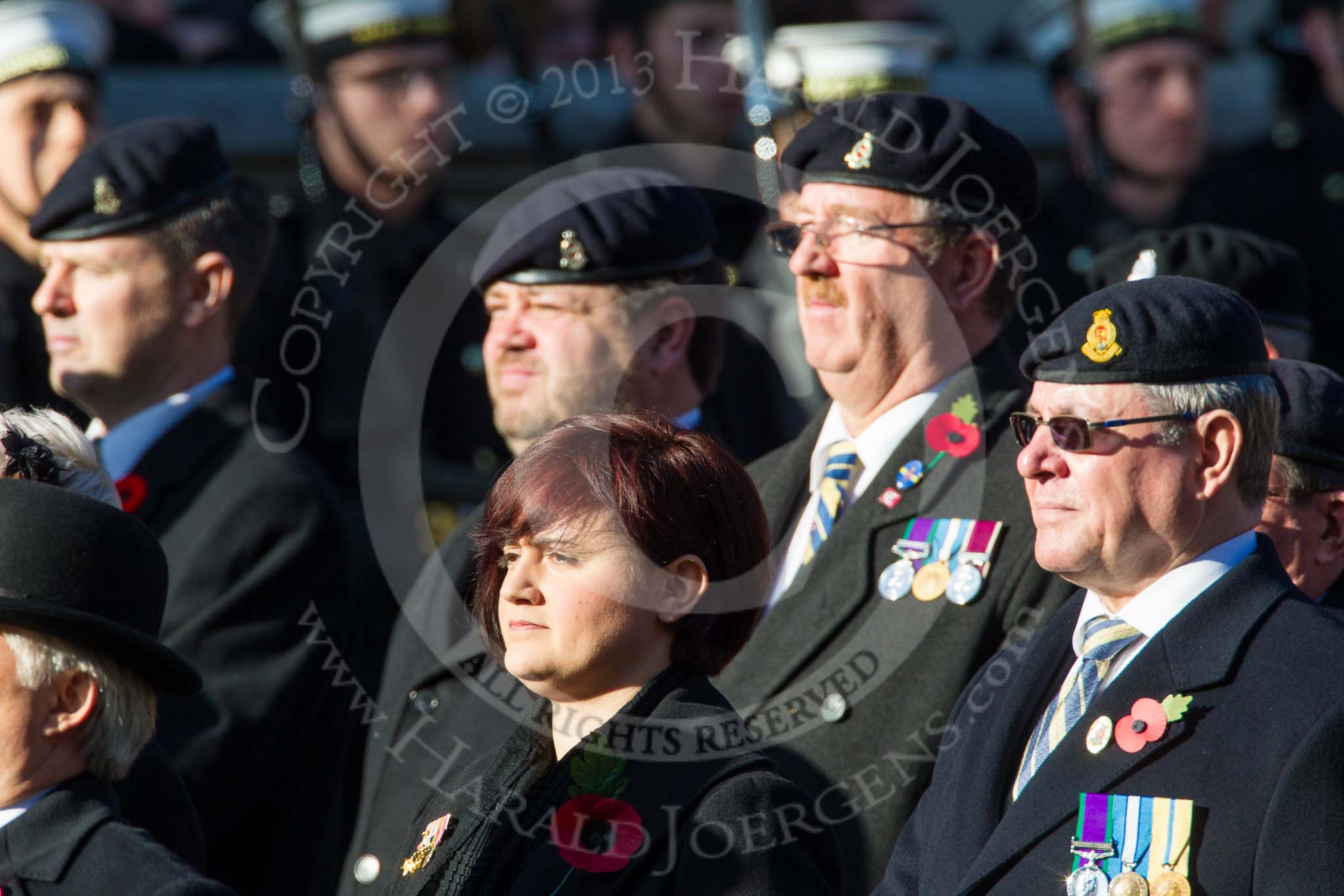 Remembrance Sunday at the Cenotaph in London 2014: Group B6 - 3rd Regiment Royal Horse Artillery Association.
Press stand opposite the Foreign Office building, Whitehall, London SW1,
London,
Greater London,
United Kingdom,
on 09 November 2014 at 12:07, image #1543