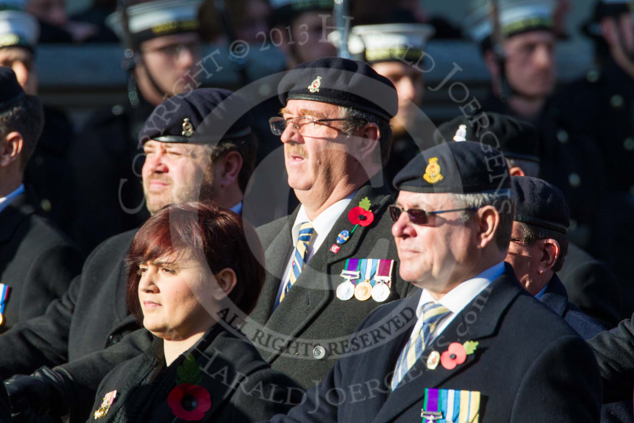 Remembrance Sunday at the Cenotaph in London 2014: Group B6 - 3rd Regiment Royal Horse Artillery Association.
Press stand opposite the Foreign Office building, Whitehall, London SW1,
London,
Greater London,
United Kingdom,
on 09 November 2014 at 12:07, image #1544