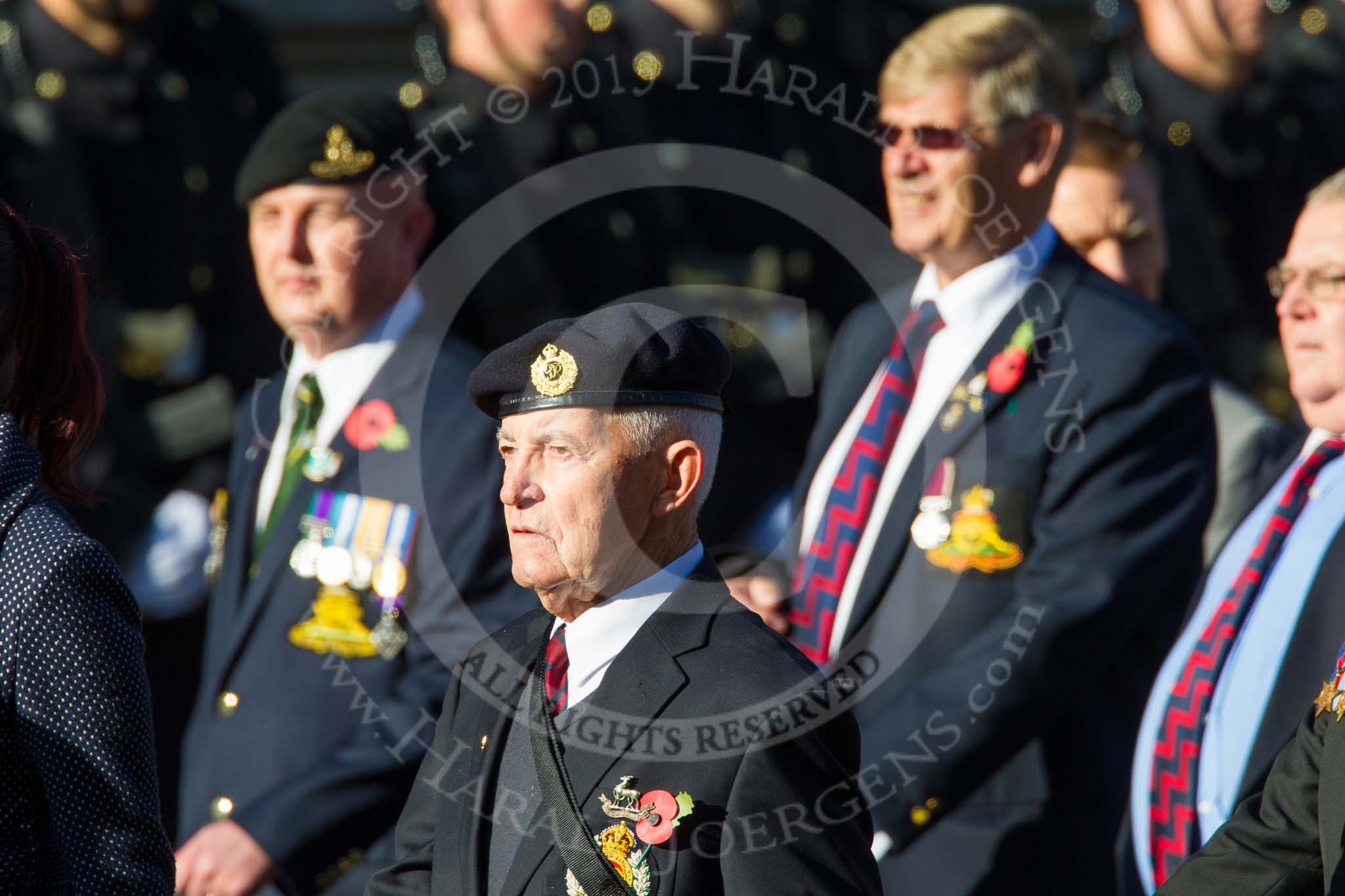 Remembrance Sunday at the Cenotaph in London 2014: Group B8 - Royal Engineers Association.
Press stand opposite the Foreign Office building, Whitehall, London SW1,
London,
Greater London,
United Kingdom,
on 09 November 2014 at 12:08, image #1565