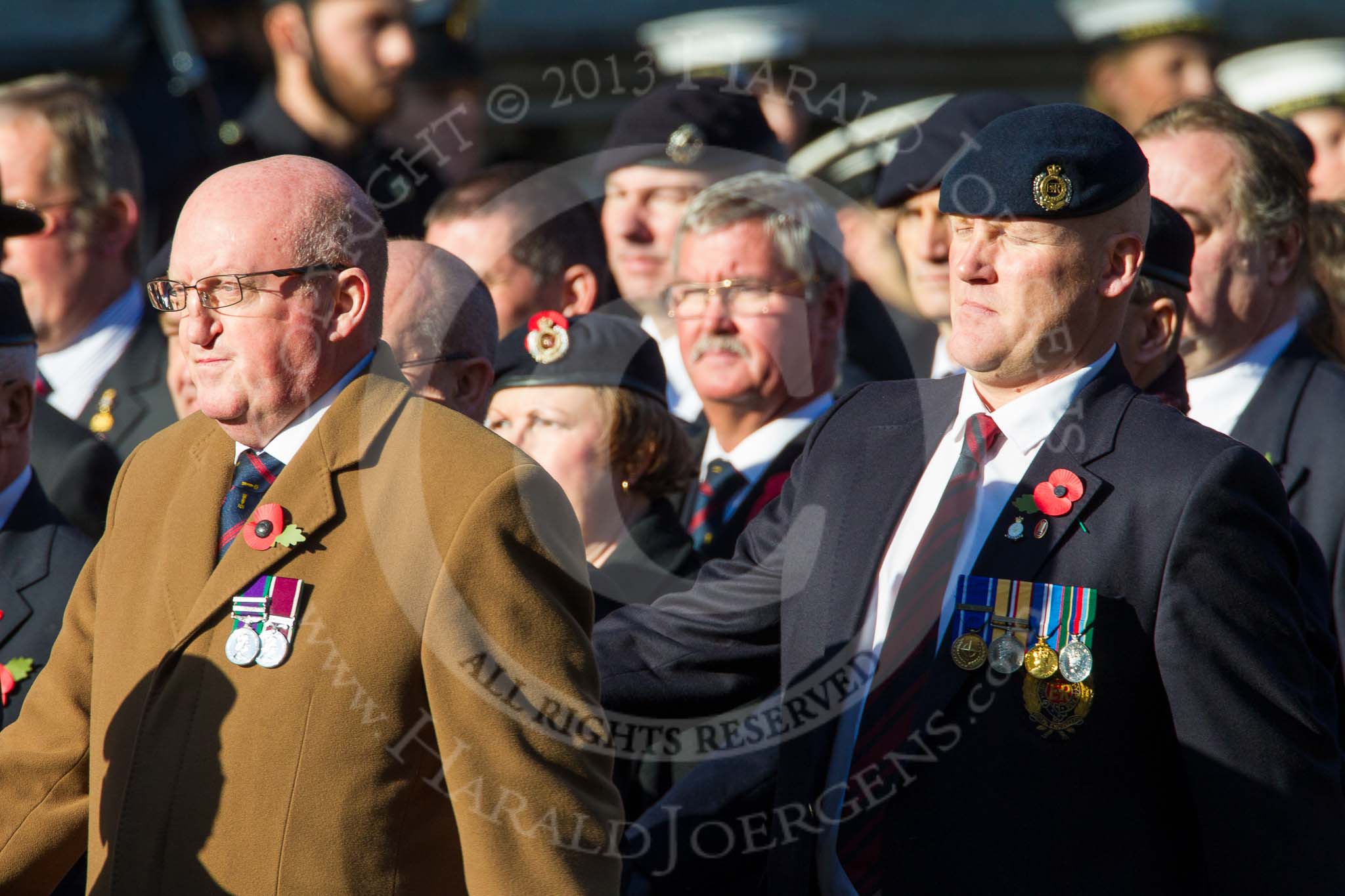 Remembrance Sunday at the Cenotaph in London 2014: Group B9 - Royal Engineers Bomb Disposal Association.
Press stand opposite the Foreign Office building, Whitehall, London SW1,
London,
Greater London,
United Kingdom,
on 09 November 2014 at 12:08, image #1584