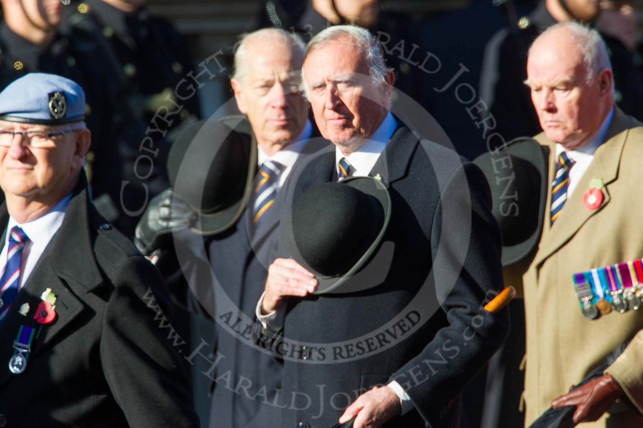 Remembrance Sunday at the Cenotaph in London 2014: Group B13 - Royal Army Service Corps & Royal Corps of Transport Association.
Press stand opposite the Foreign Office building, Whitehall, London SW1,
London,
Greater London,
United Kingdom,
on 09 November 2014 at 12:09, image #1640