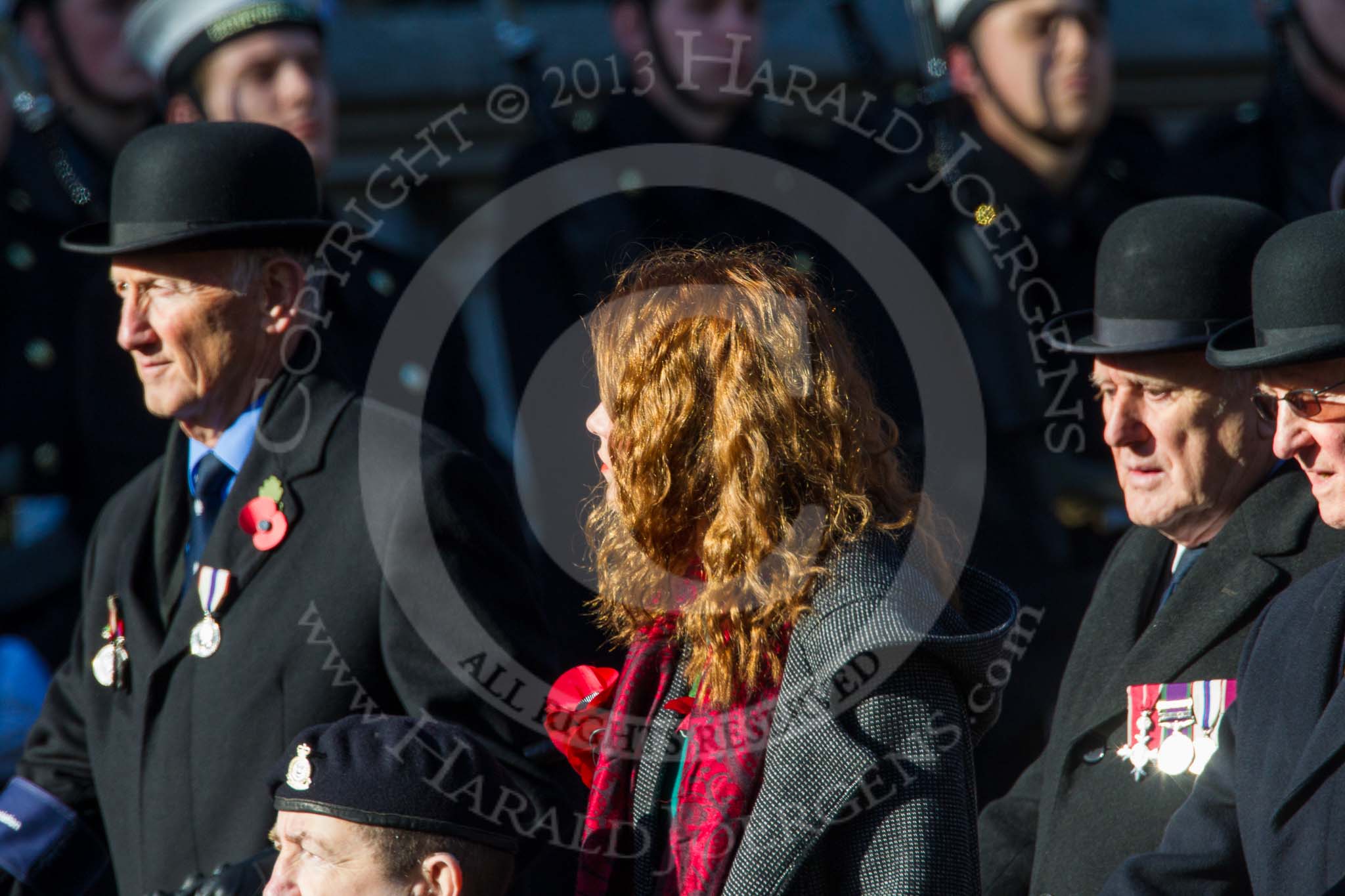Remembrance Sunday at the Cenotaph in London 2014: Group B15 - Army Catering Corps Association.
Press stand opposite the Foreign Office building, Whitehall, London SW1,
London,
Greater London,
United Kingdom,
on 09 November 2014 at 12:09, image #1659
