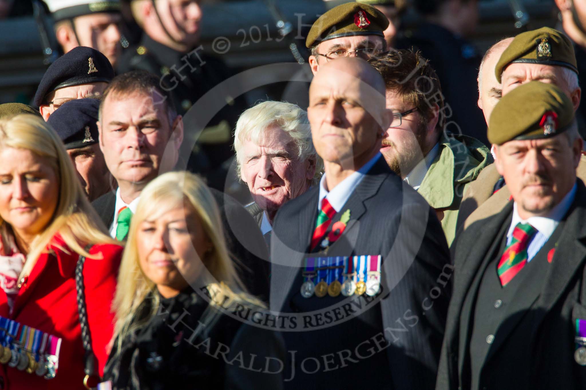 Remembrance Sunday at the Cenotaph in London 2014: Group B16 - Royal Pioneer Corps Association.
Press stand opposite the Foreign Office building, Whitehall, London SW1,
London,
Greater London,
United Kingdom,
on 09 November 2014 at 12:10, image #1688