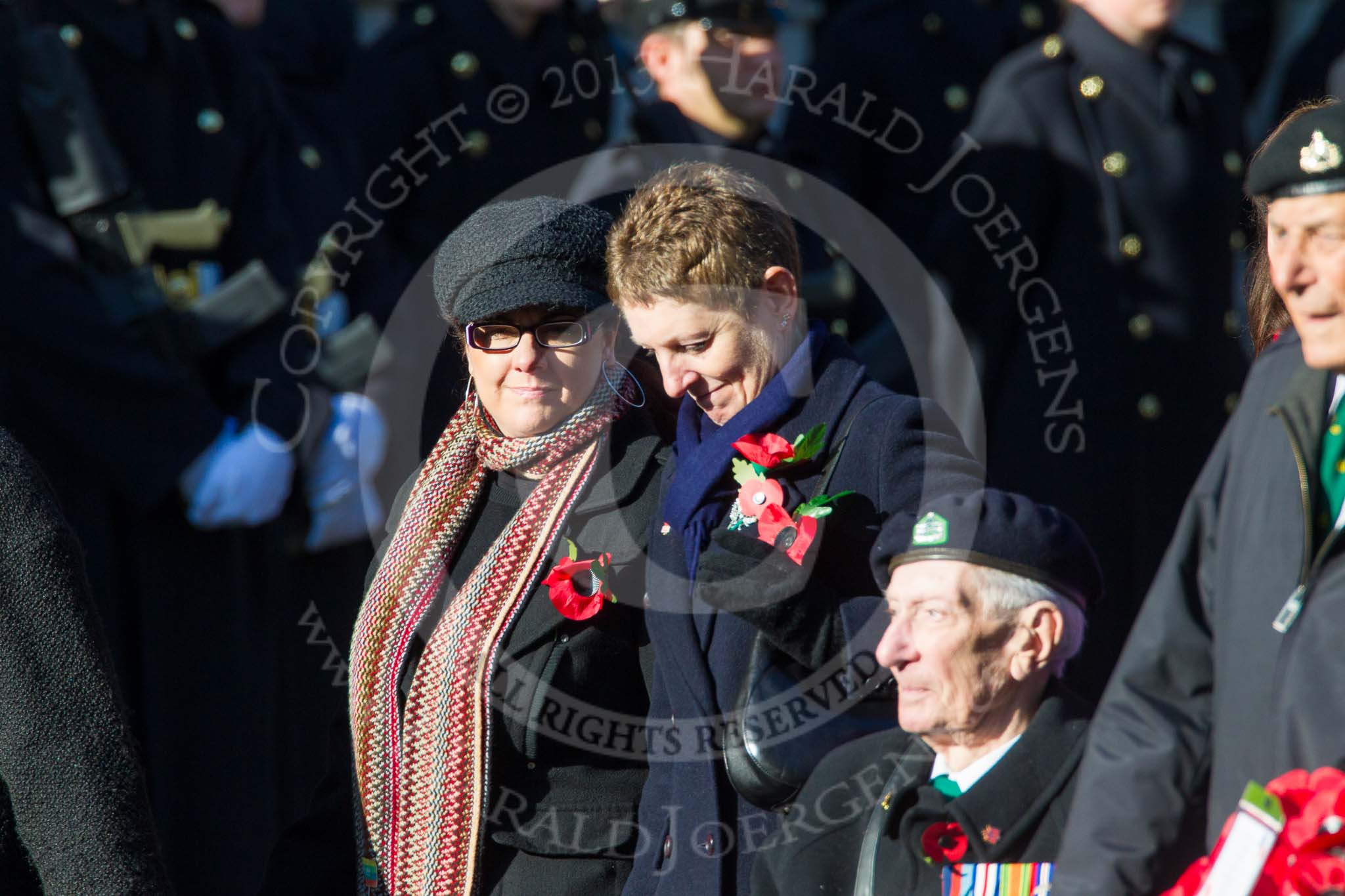 Remembrance Sunday at the Cenotaph in London 2014: Group B17 - Reconnaissance Corps.
Press stand opposite the Foreign Office building, Whitehall, London SW1,
London,
Greater London,
United Kingdom,
on 09 November 2014 at 12:10, image #1698