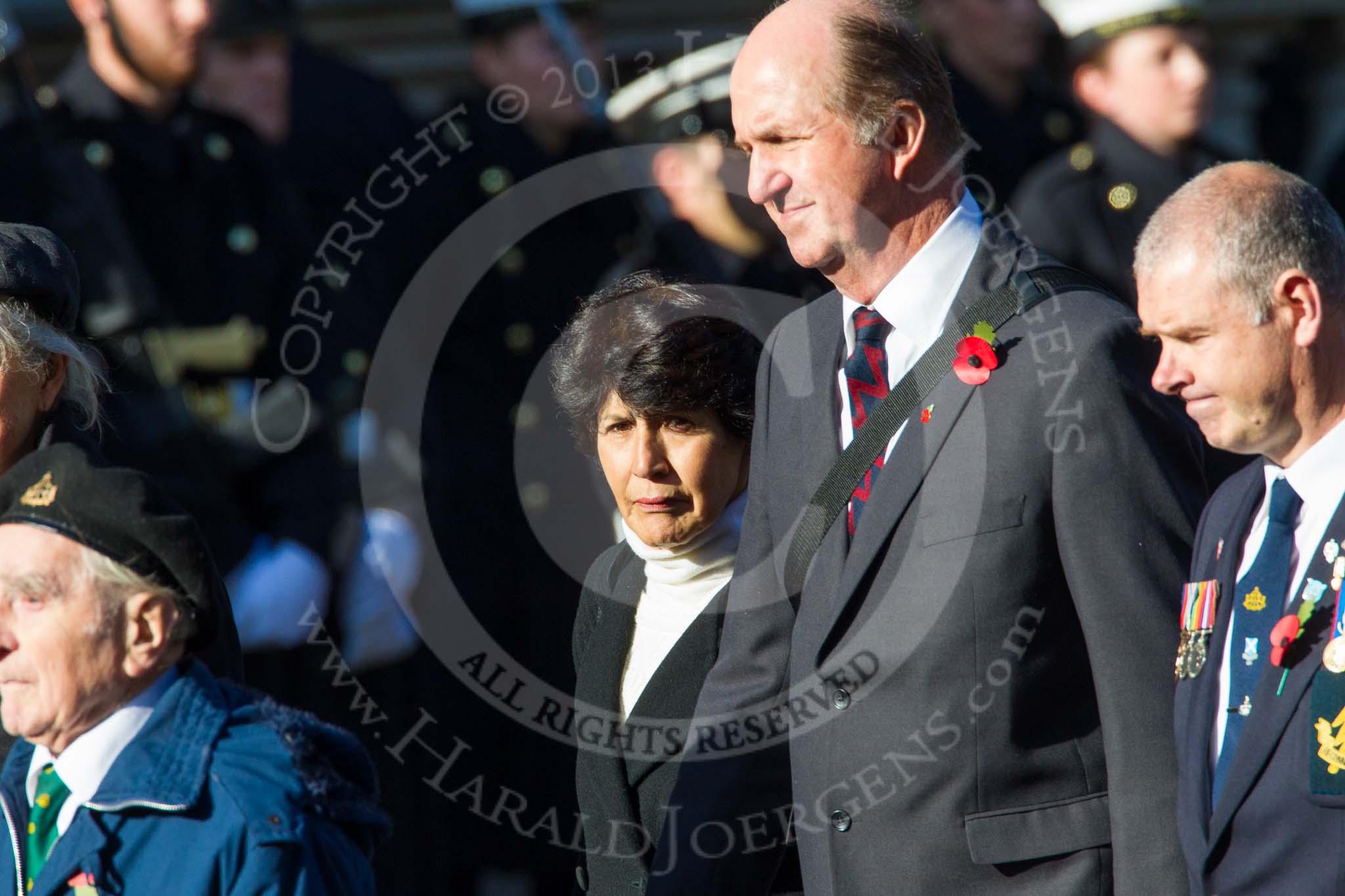 Remembrance Sunday at the Cenotaph in London 2014: Group B17 - Reconnaissance Corps.
Press stand opposite the Foreign Office building, Whitehall, London SW1,
London,
Greater London,
United Kingdom,
on 09 November 2014 at 12:10, image #1702