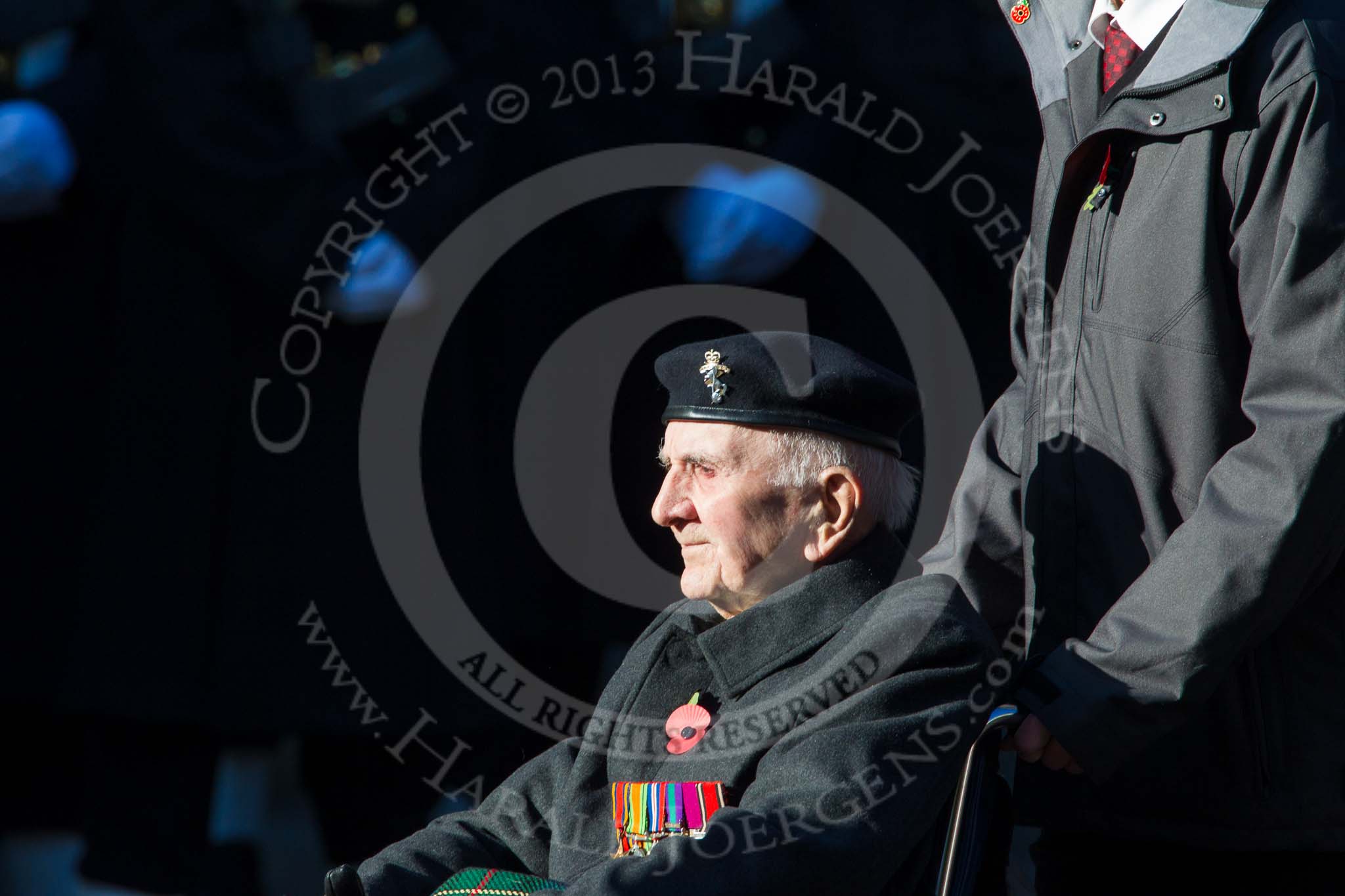 Remembrance Sunday at the Cenotaph in London 2014: Group B19 - Royal Electrical & Mechanical Engineers Association.
Press stand opposite the Foreign Office building, Whitehall, London SW1,
London,
Greater London,
United Kingdom,
on 09 November 2014 at 12:10, image #1714