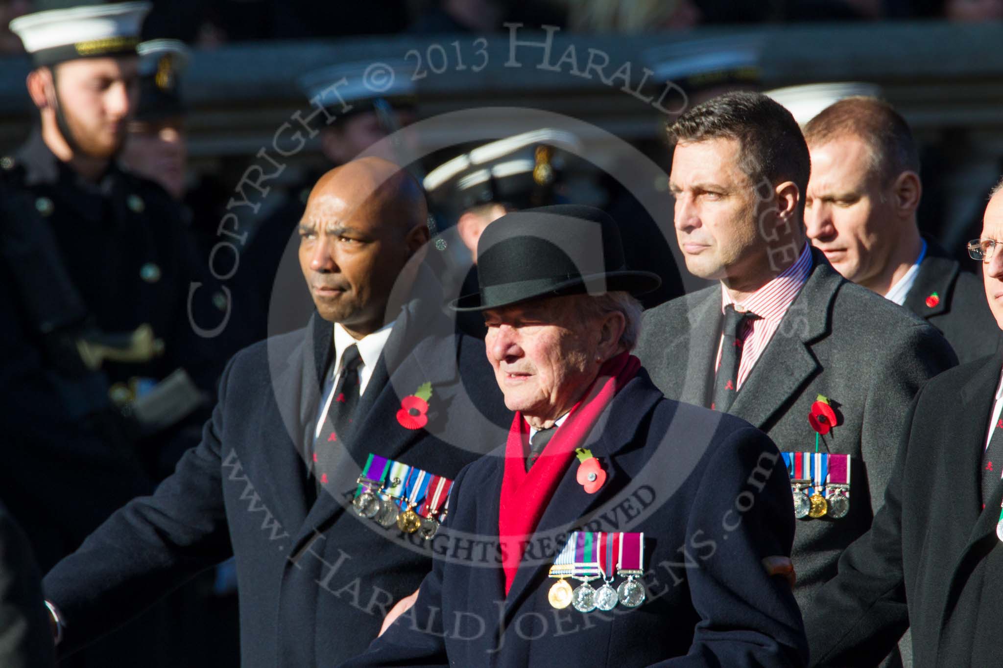 Remembrance Sunday at the Cenotaph in London 2014: Group B23 - Royal Army Veterinary Corps & Royal Army Dental Corps.
Press stand opposite the Foreign Office building, Whitehall, London SW1,
London,
Greater London,
United Kingdom,
on 09 November 2014 at 12:11, image #1775