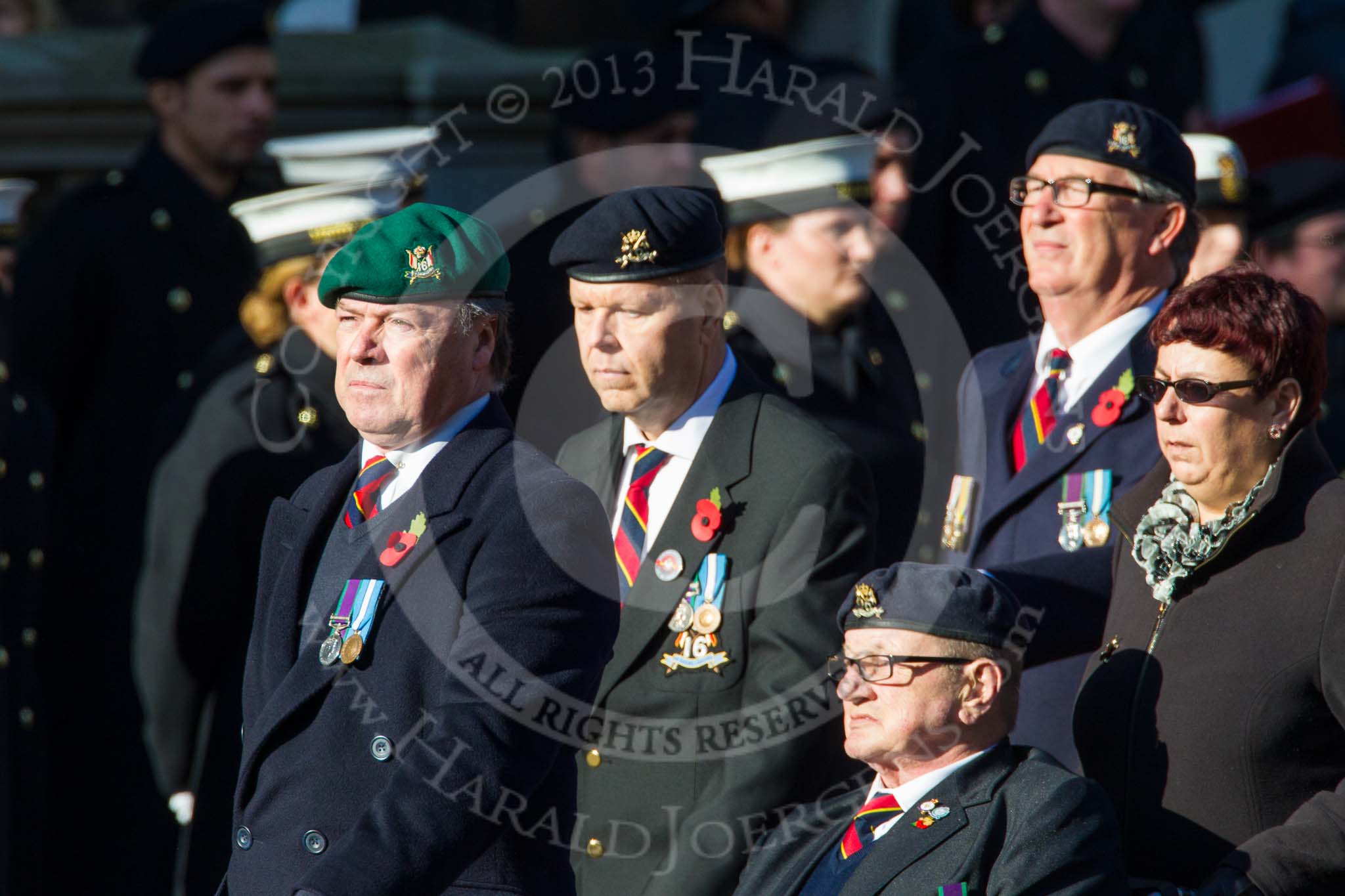 Remembrance Sunday at the Cenotaph in London 2014: Group B29 - Queen's Royal Hussars (The Queen's Own & Royal Irish).
Press stand opposite the Foreign Office building, Whitehall, London SW1,
London,
Greater London,
United Kingdom,
on 09 November 2014 at 12:13, image #1872